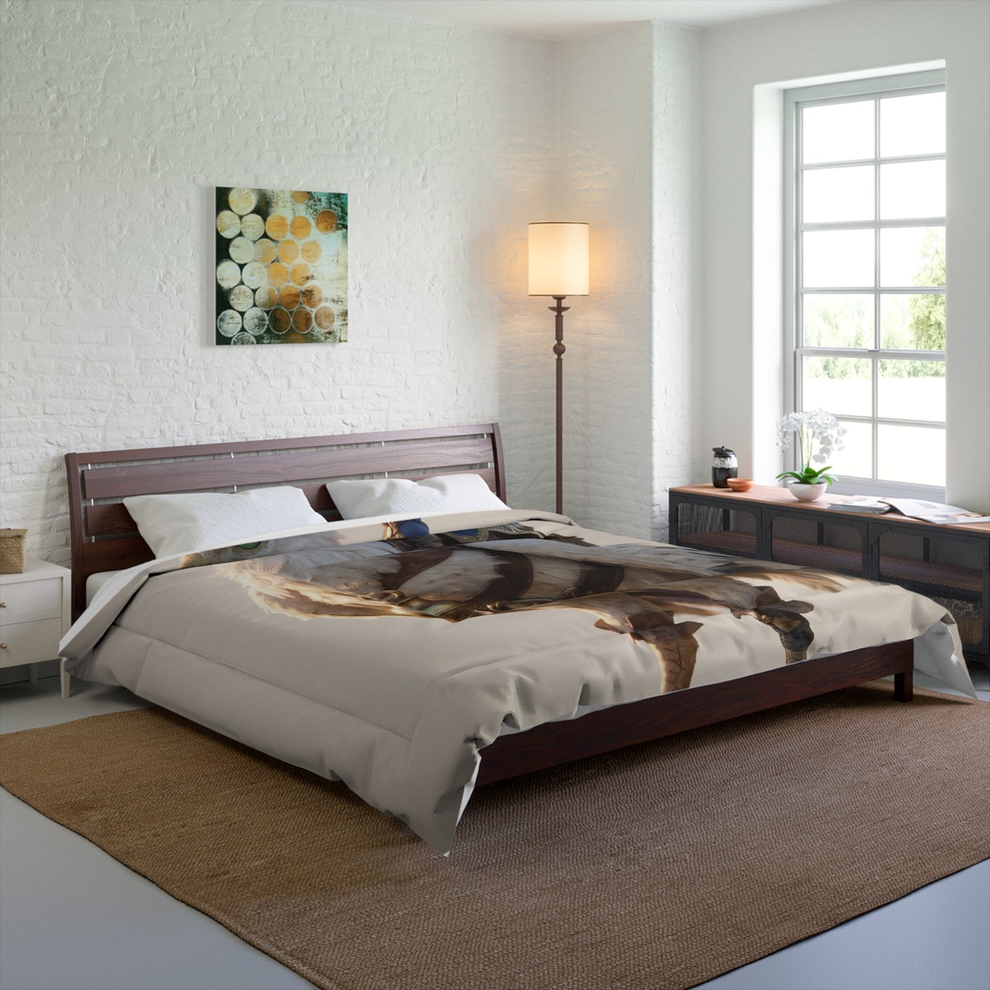 Skyborne Rider Comforter – Dawn’s Whisper on Feathers