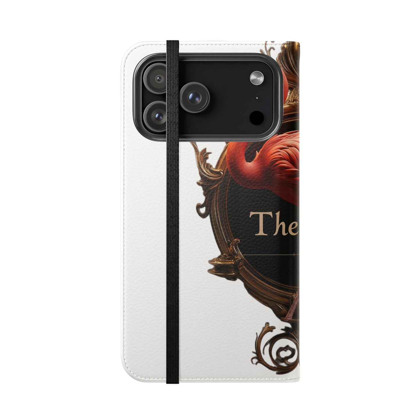 The Ritz Flamingo Flip Cases – Gilded Ornate Frame Art Design