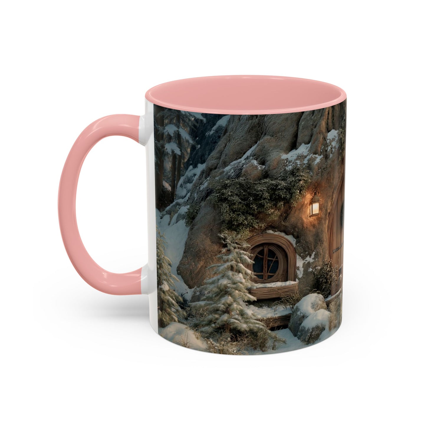 Winter Treehouse Doorway Mug – Snow-Kissed Forest Hearth