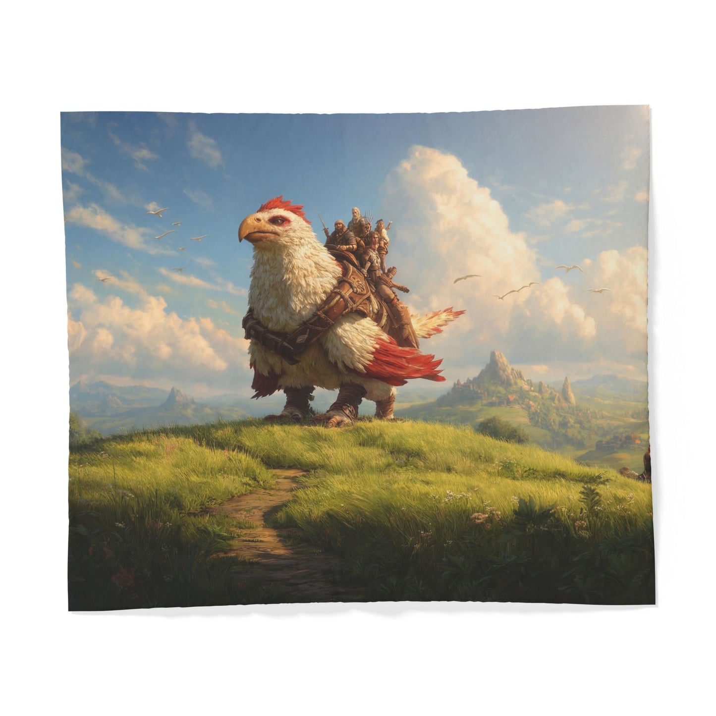 Skybound Griffin CotTON Duvet Cover – Sunlit Ridge Companion