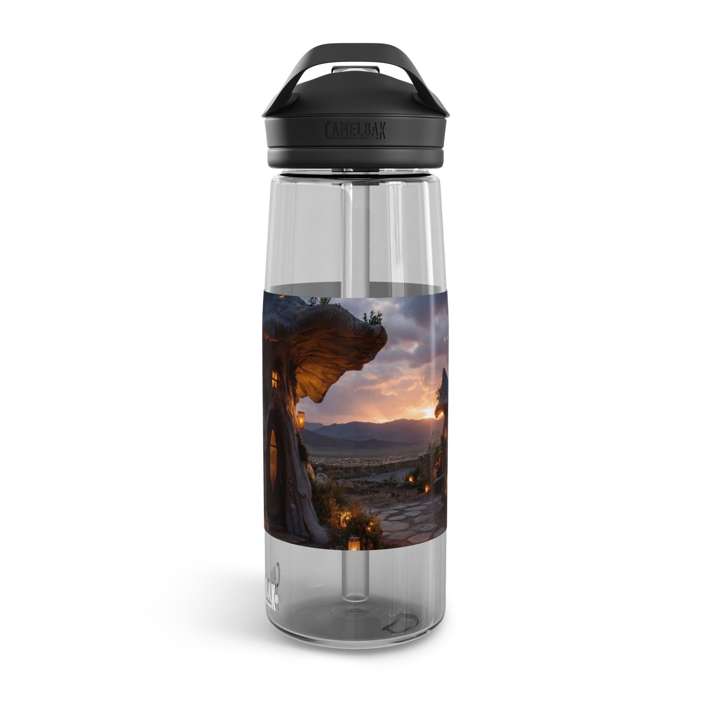 Twilight Mushroom Cottage CamelBak Eddy® Water Bottle, 20oz\25oz – Warm Light in the Wild