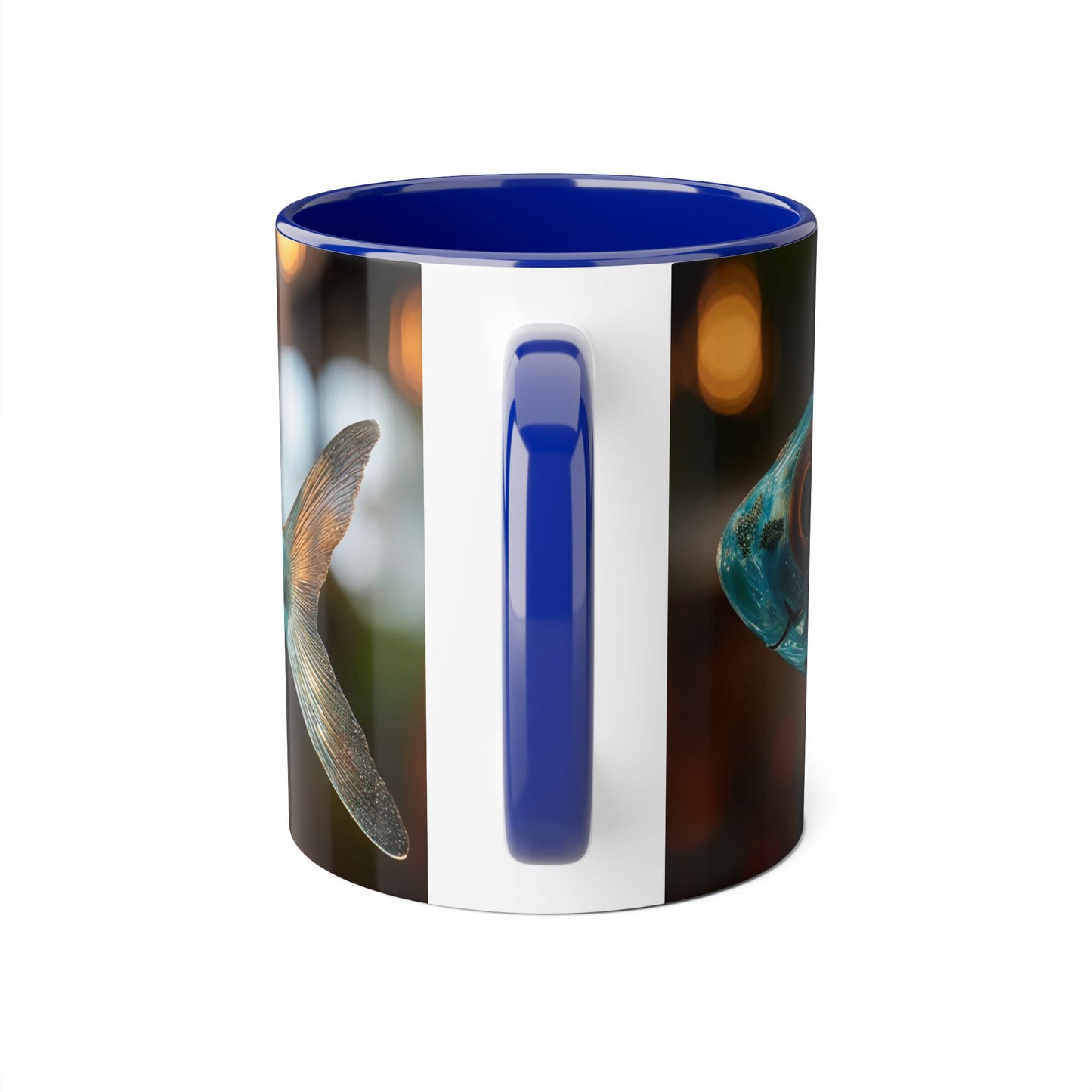 Whispering Forest Fish Mug – Bioluminescent Haven, 11oz