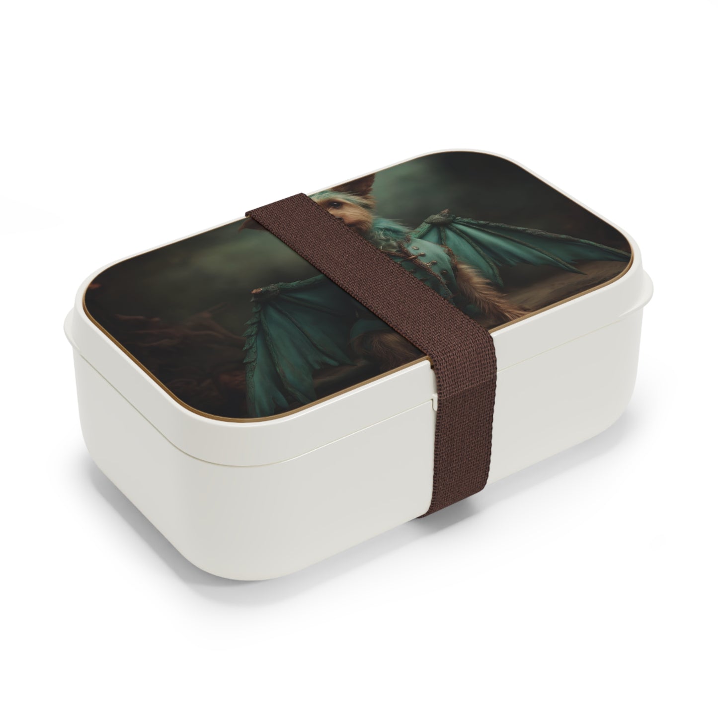 Dragon Knight Yorkshire Terrier Bento Lunch Box – Emerald Winged Guardian