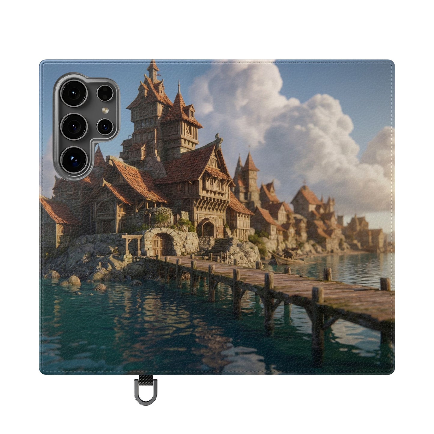 Cobblestone Harbor Flip Cases – Timber Town Seaside Walkway