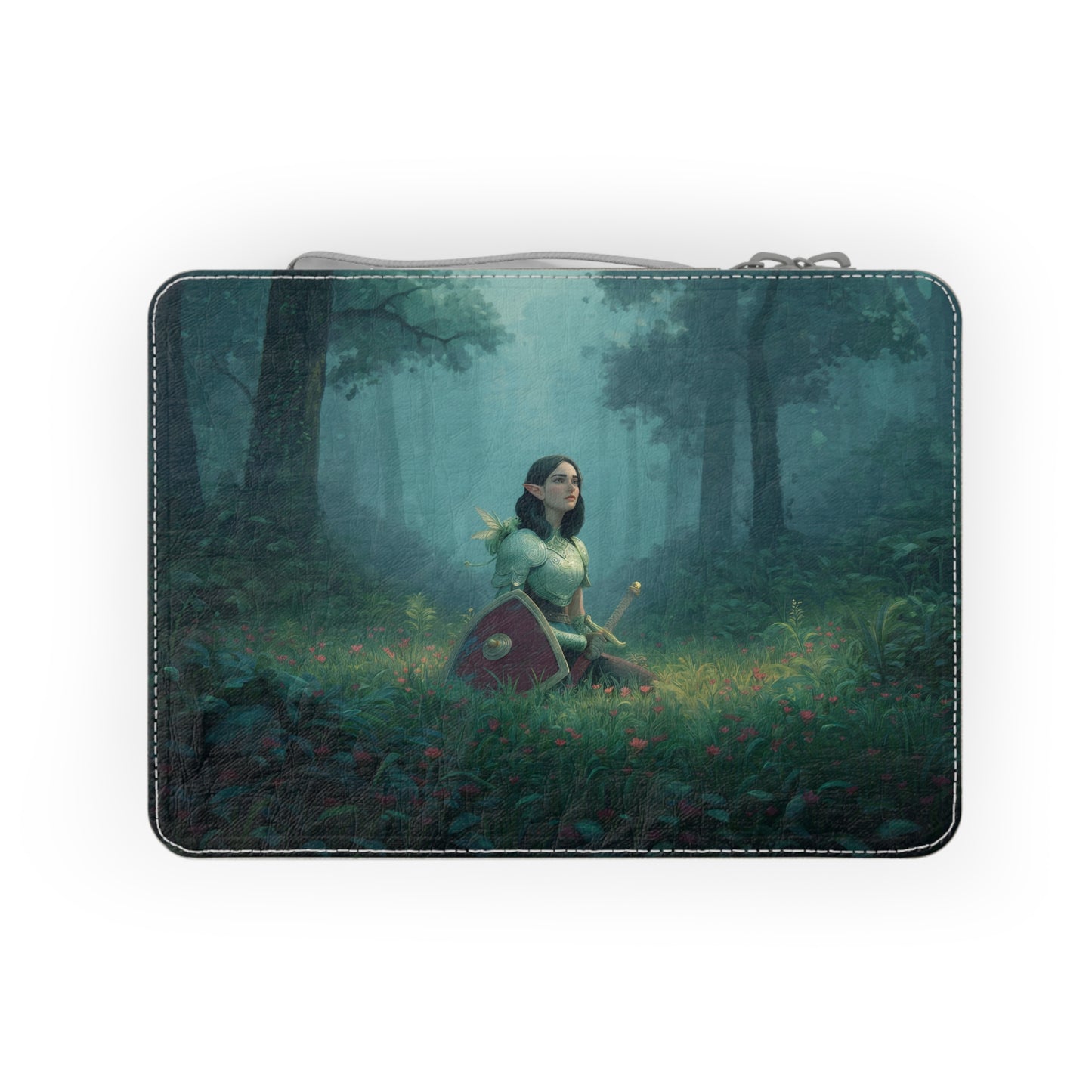 Elf Sentinel Paper Lunch Bag – Guardian Knight Forest Art