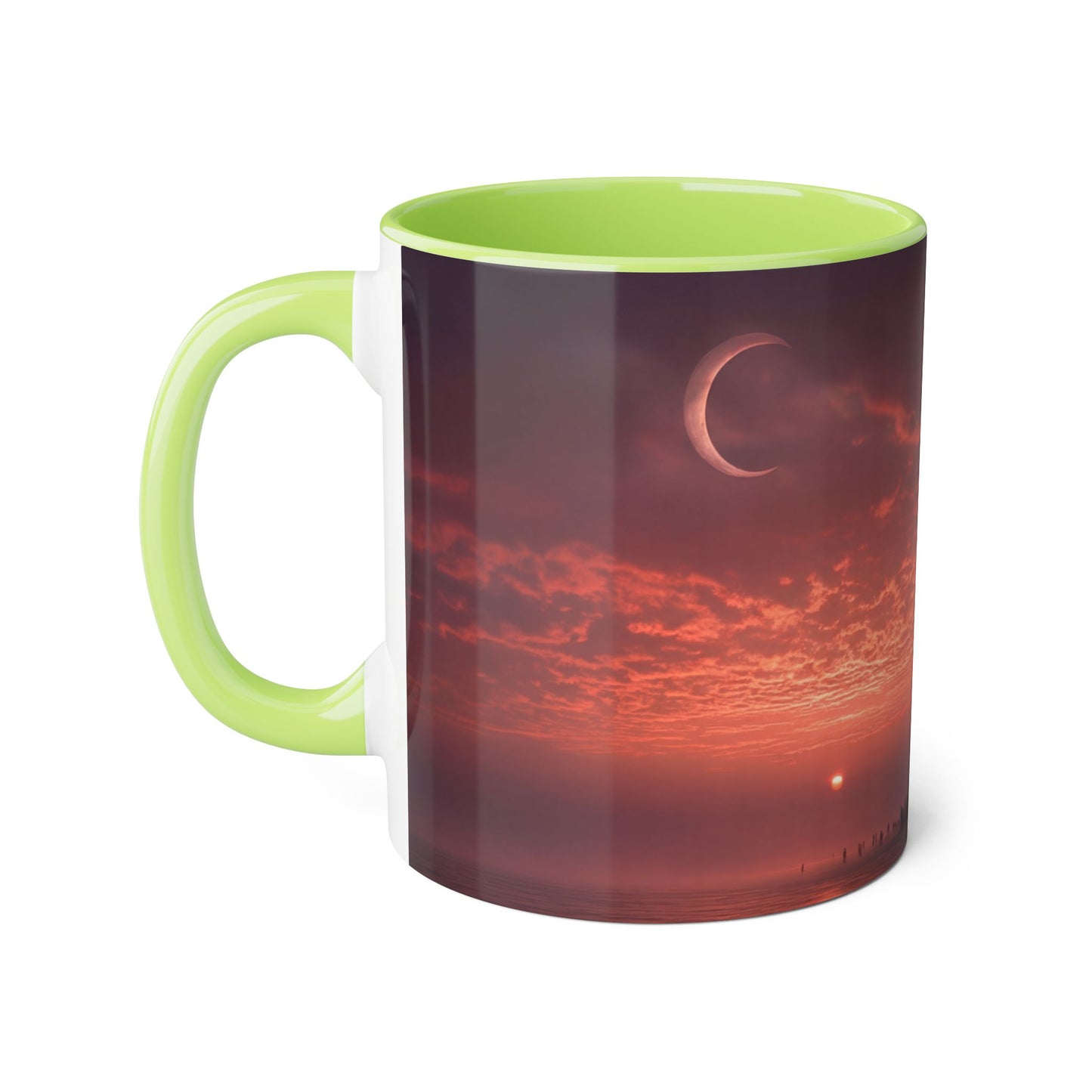 Twilight Stairway Accent Mugs, 11oz – Crescent Moon Horizon Journey