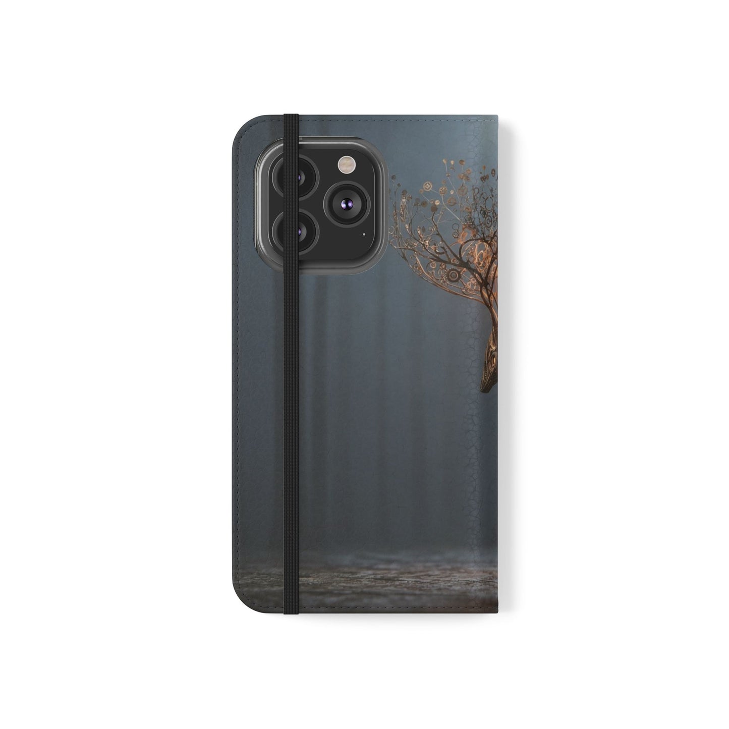 Mechanical Deer Flip Cases – Gears and Twilight Forest Guardian
