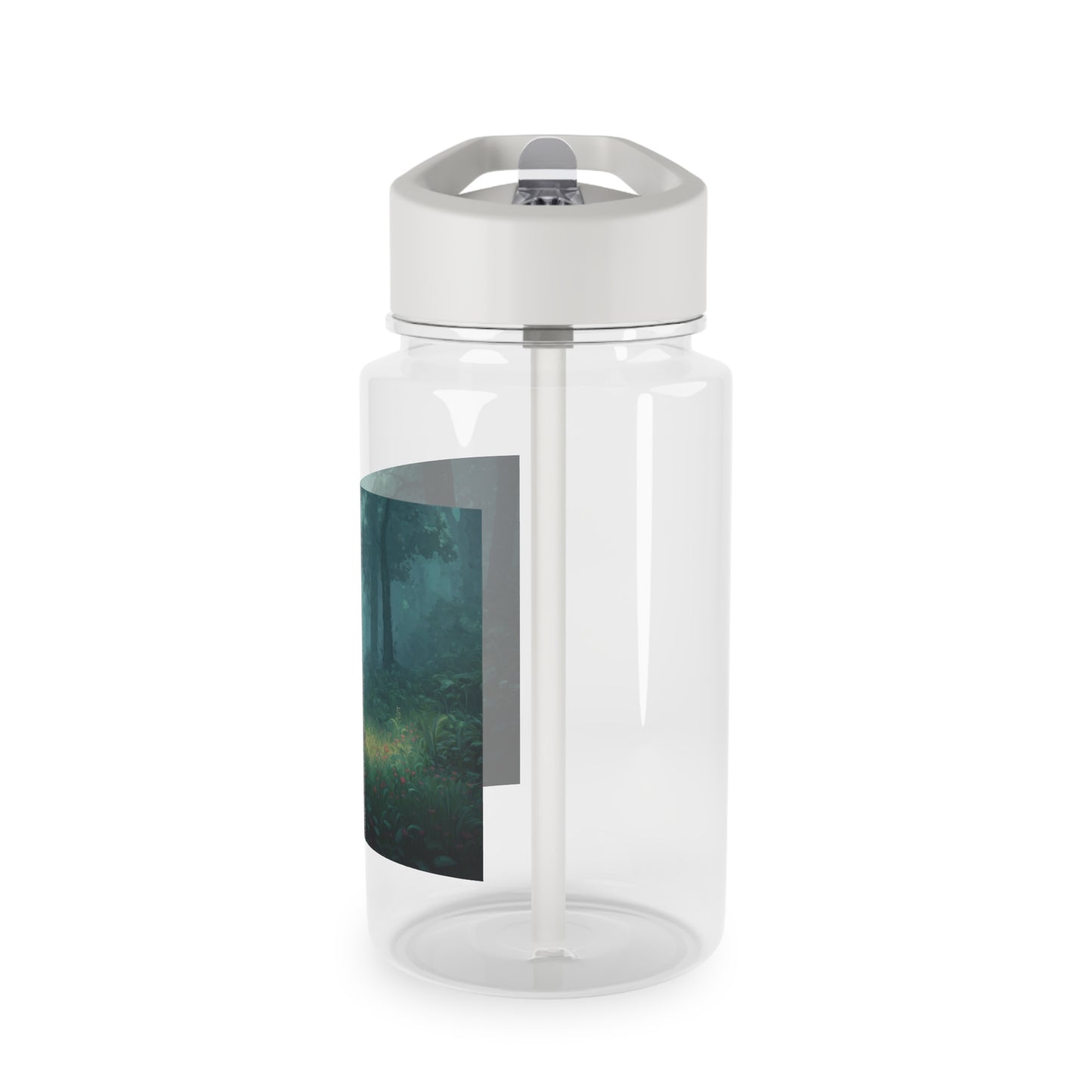 Forest Guardian Sentinel Tritan Water Bottle – Emerald Knight at Rest
