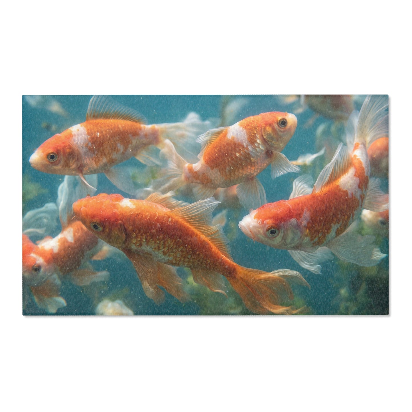 Golden Comet School Rug – Liquid Light Beneath the Water