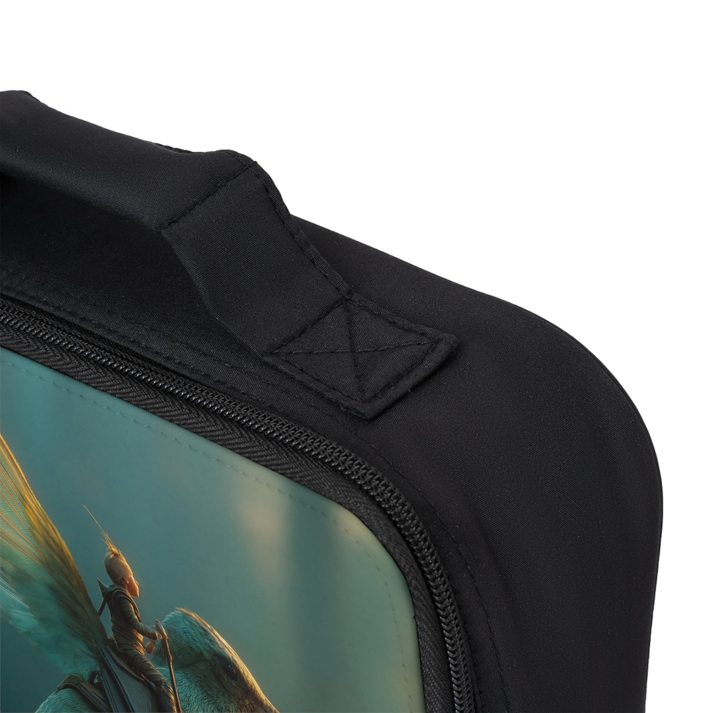 Tiny Knight on Hummingbird Lunch Bag – Sunlit Forest Ride