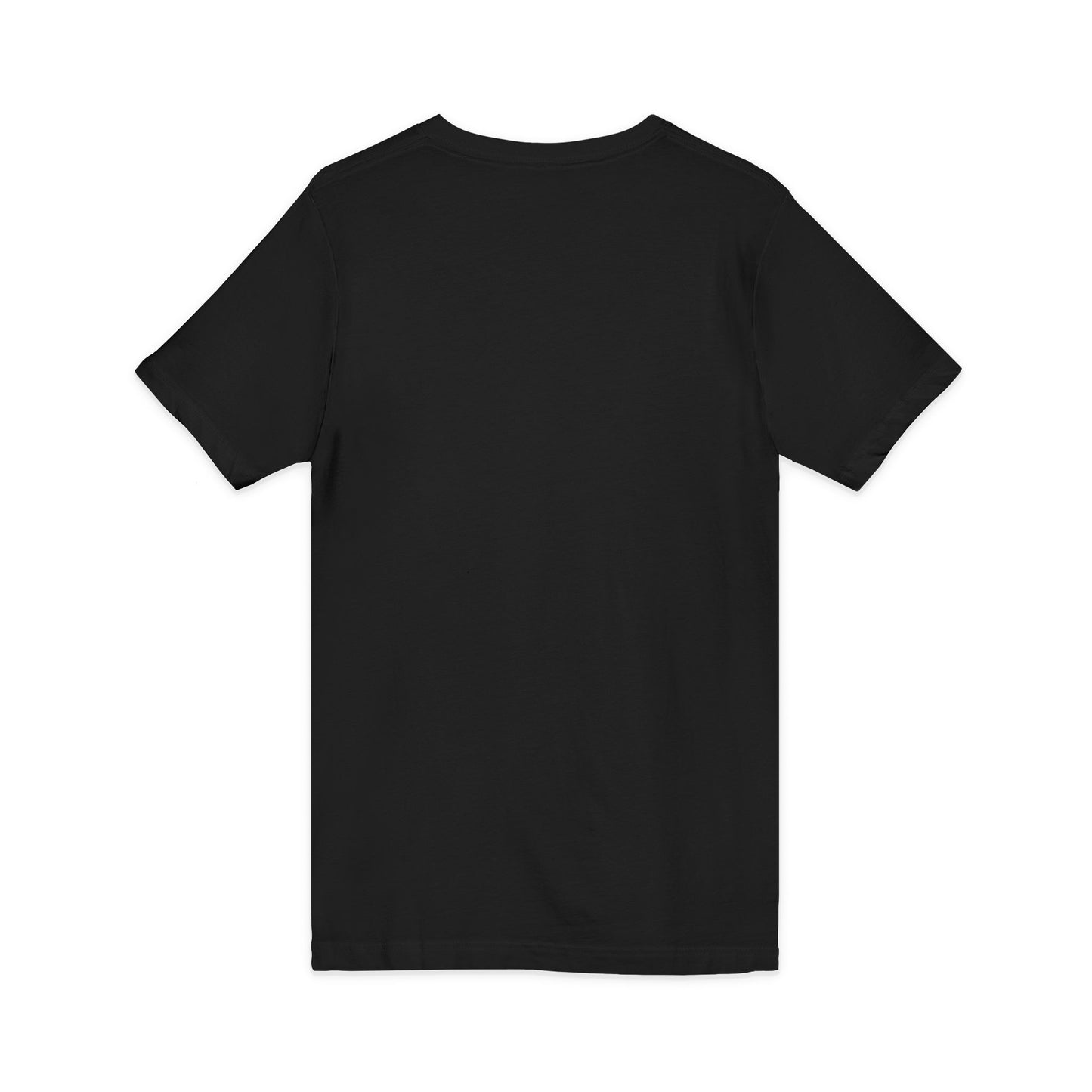 Sentinel Wolf Jersey Short Sleeve V-Neck Tee – Amber Light Guardian Portrait