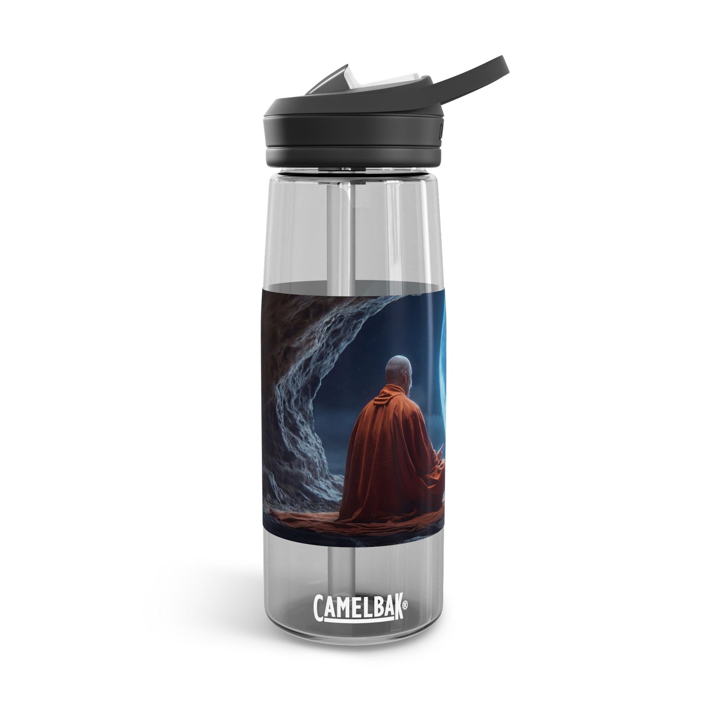 Moonlit Meditation Monk CamelBak Eddy® Water Bottle, 20oz\25oz – Stillness Under the Celestial Eye