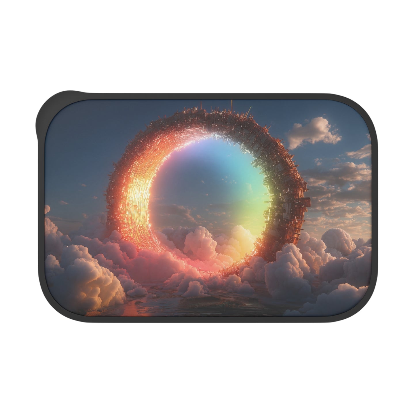 Celestial Vortex PLA Bento Box with Band and Utensils – Indigo Cloud Dreamscape