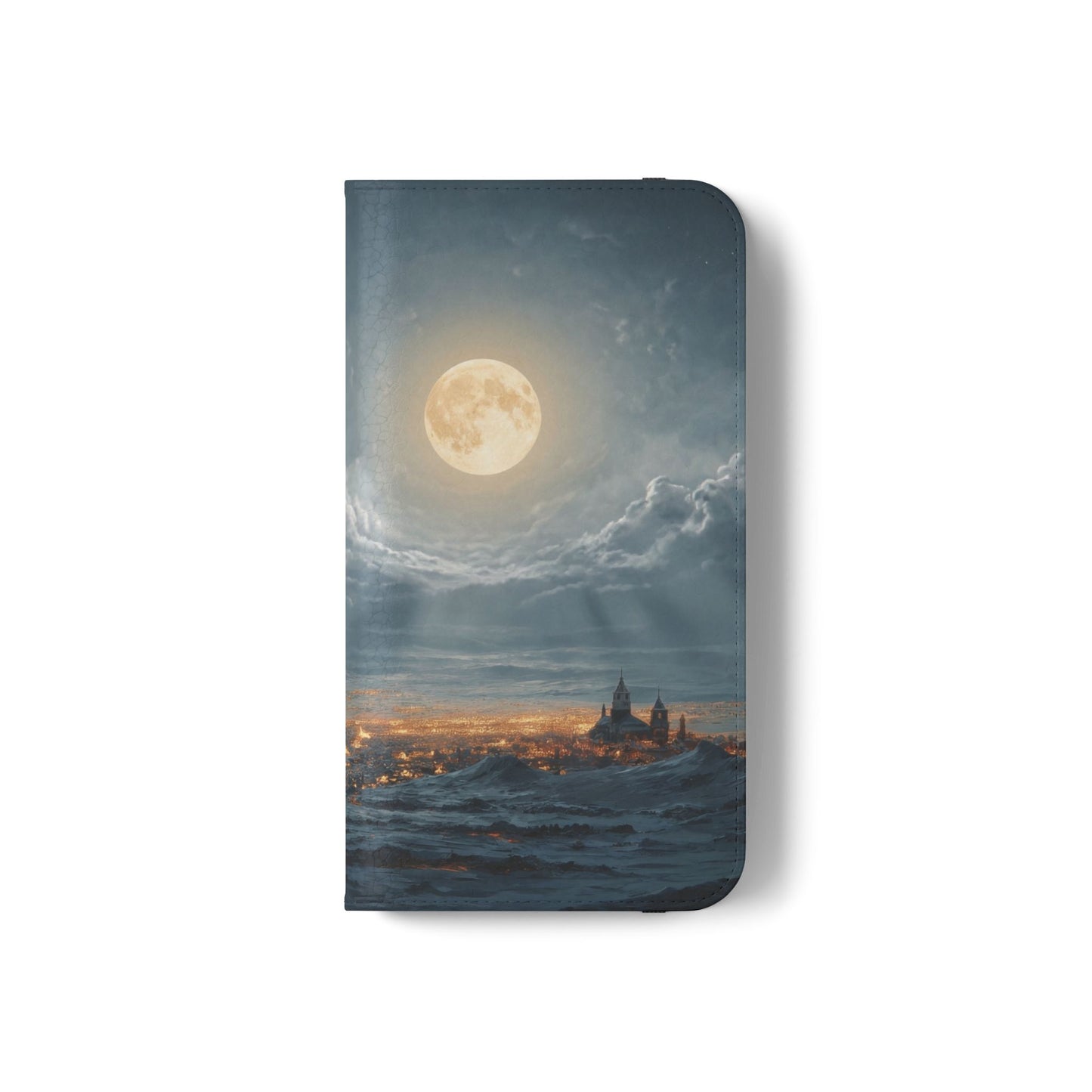 Moonlit Sleigh Flip Cases – Northern Lights Winter Journey