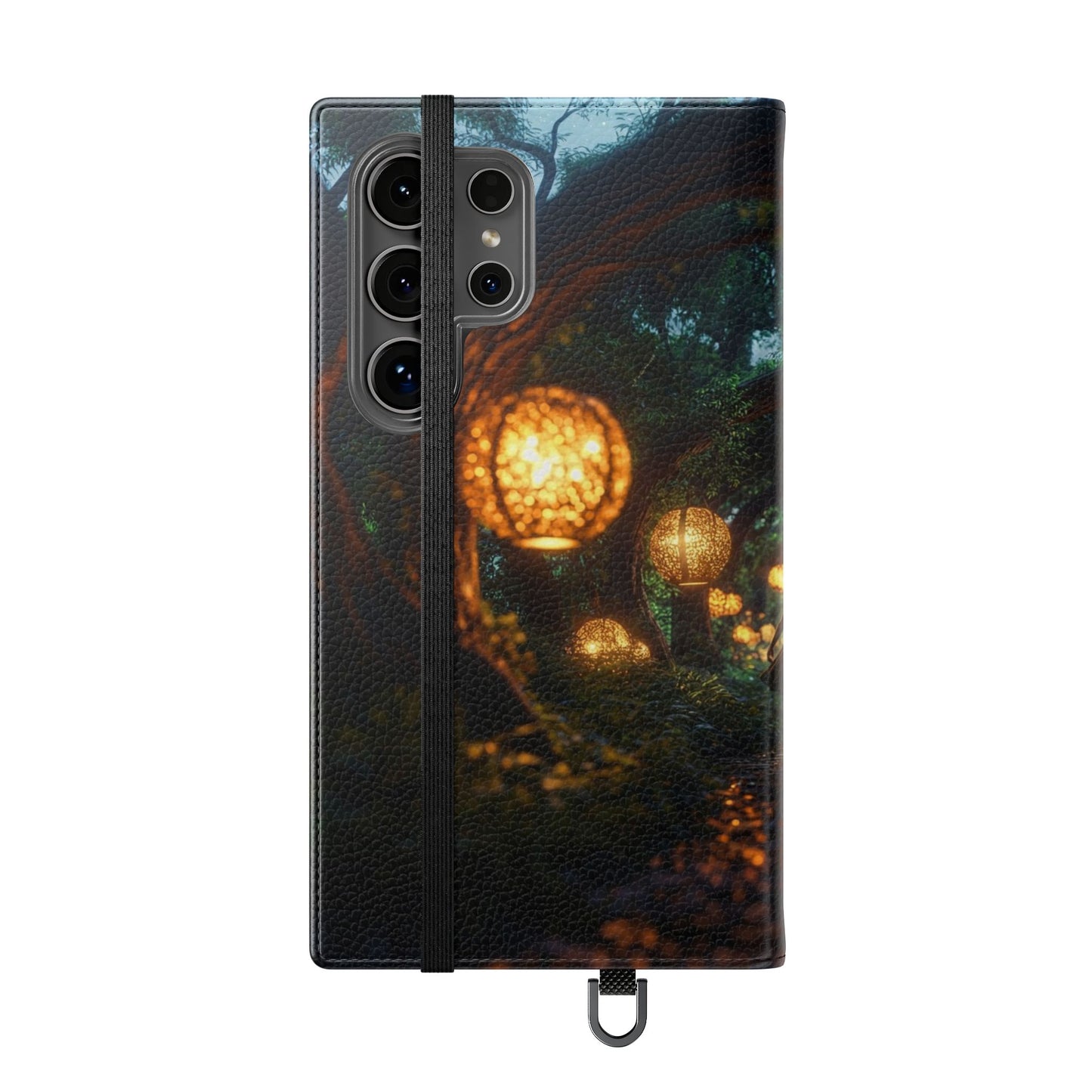 Lantern Archway Flip Cases – Girl Walking Through Forest Tunnel Art Case