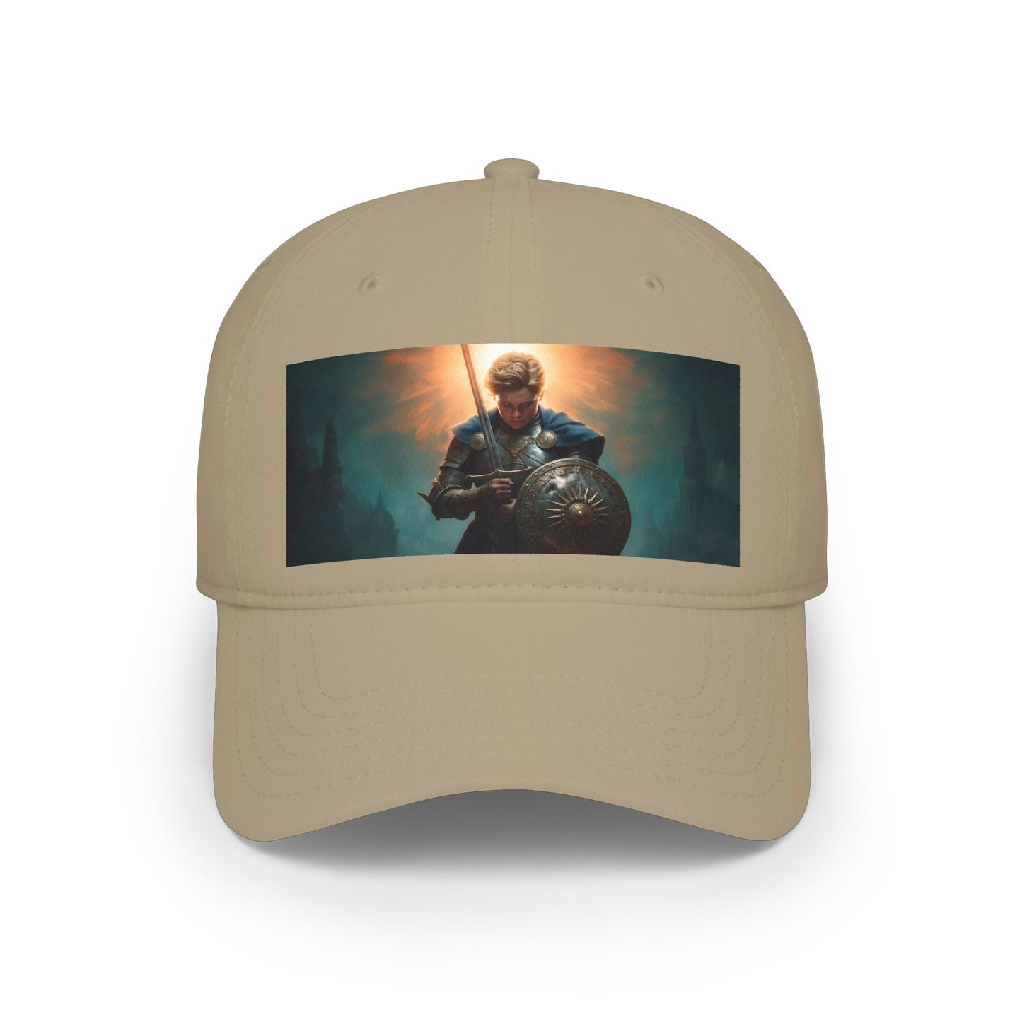 Dawn-Clad Sentinel Low Profile Baseball Cap – Radiant Resolve in Steel