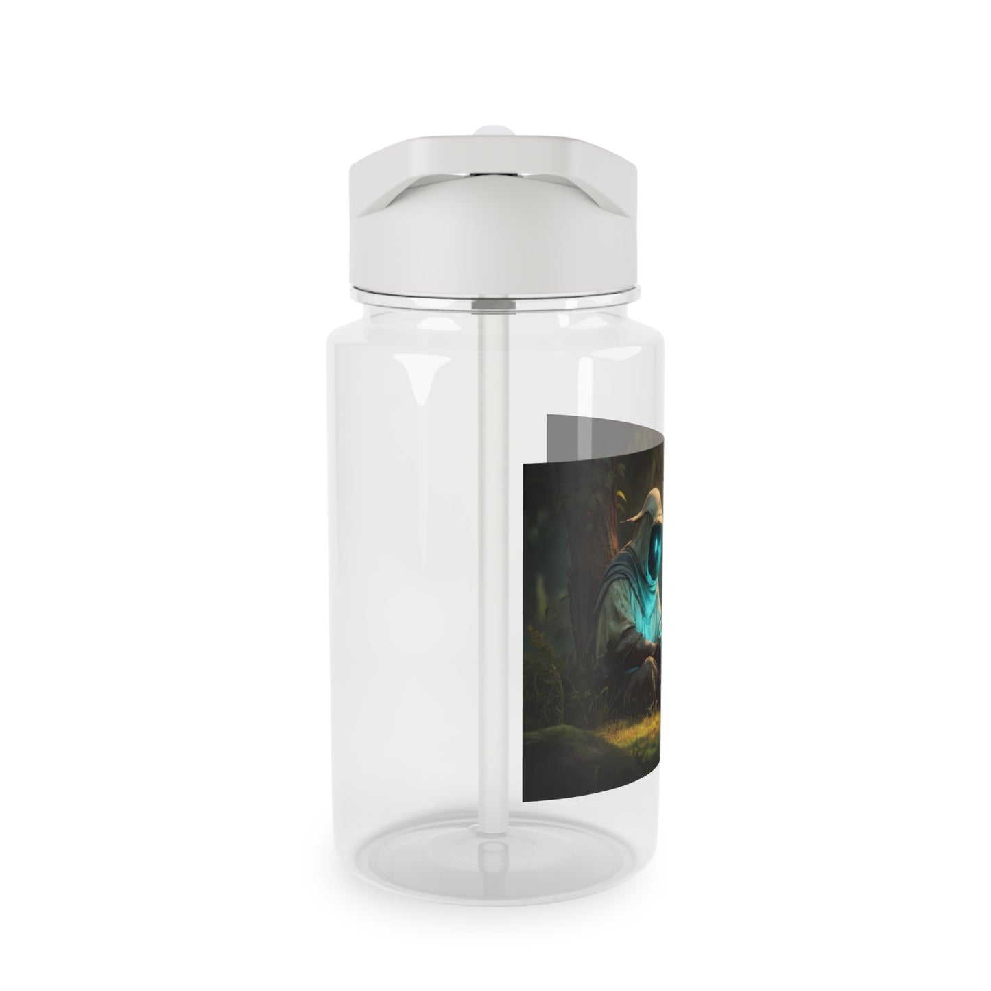 Glowing Guardian Tritan Water Bottle – Bioluminescent Forest Keeper