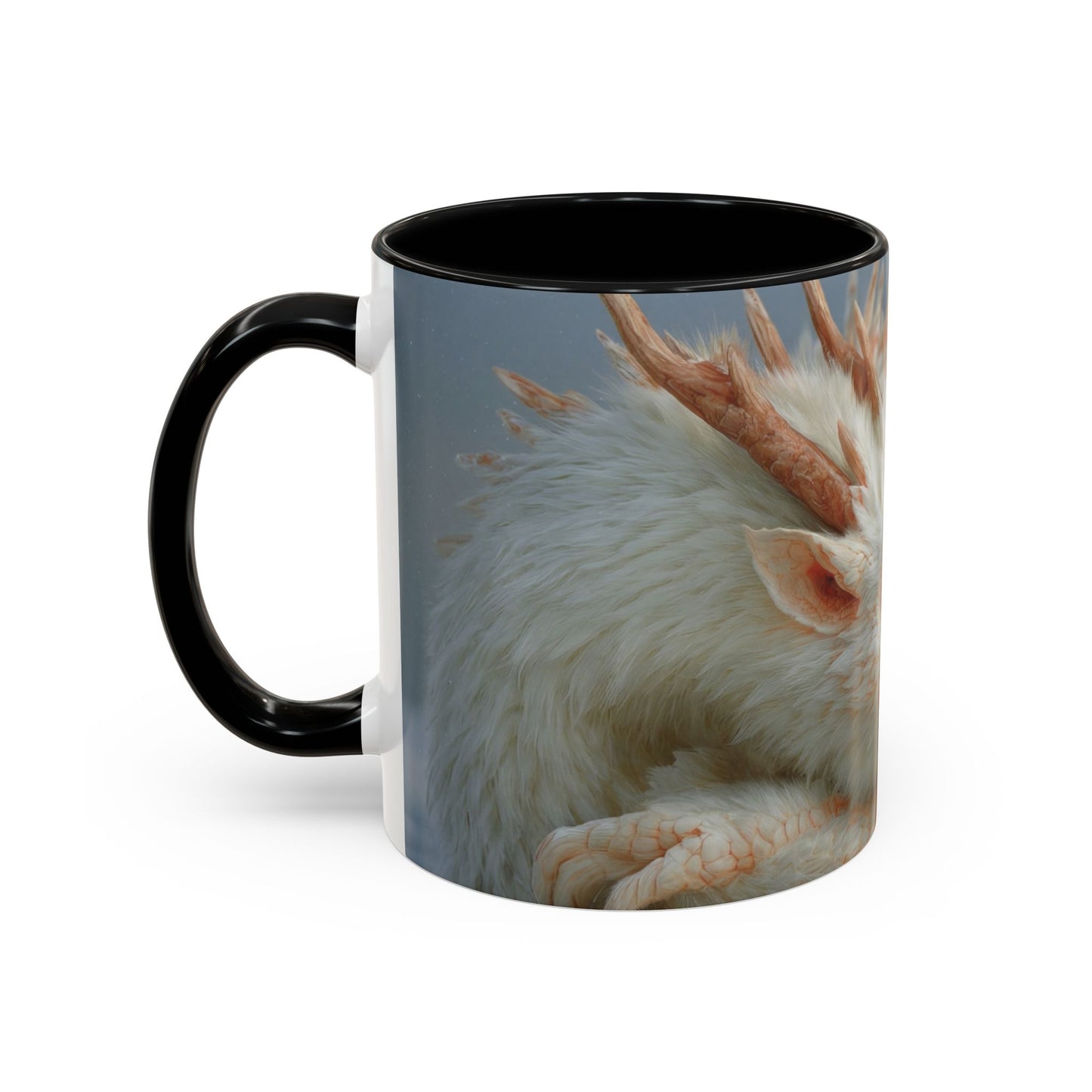 Sleeping Dragon Accent Coffee Mug (11, 15oz) – Frosty Snowdrift Lullaby