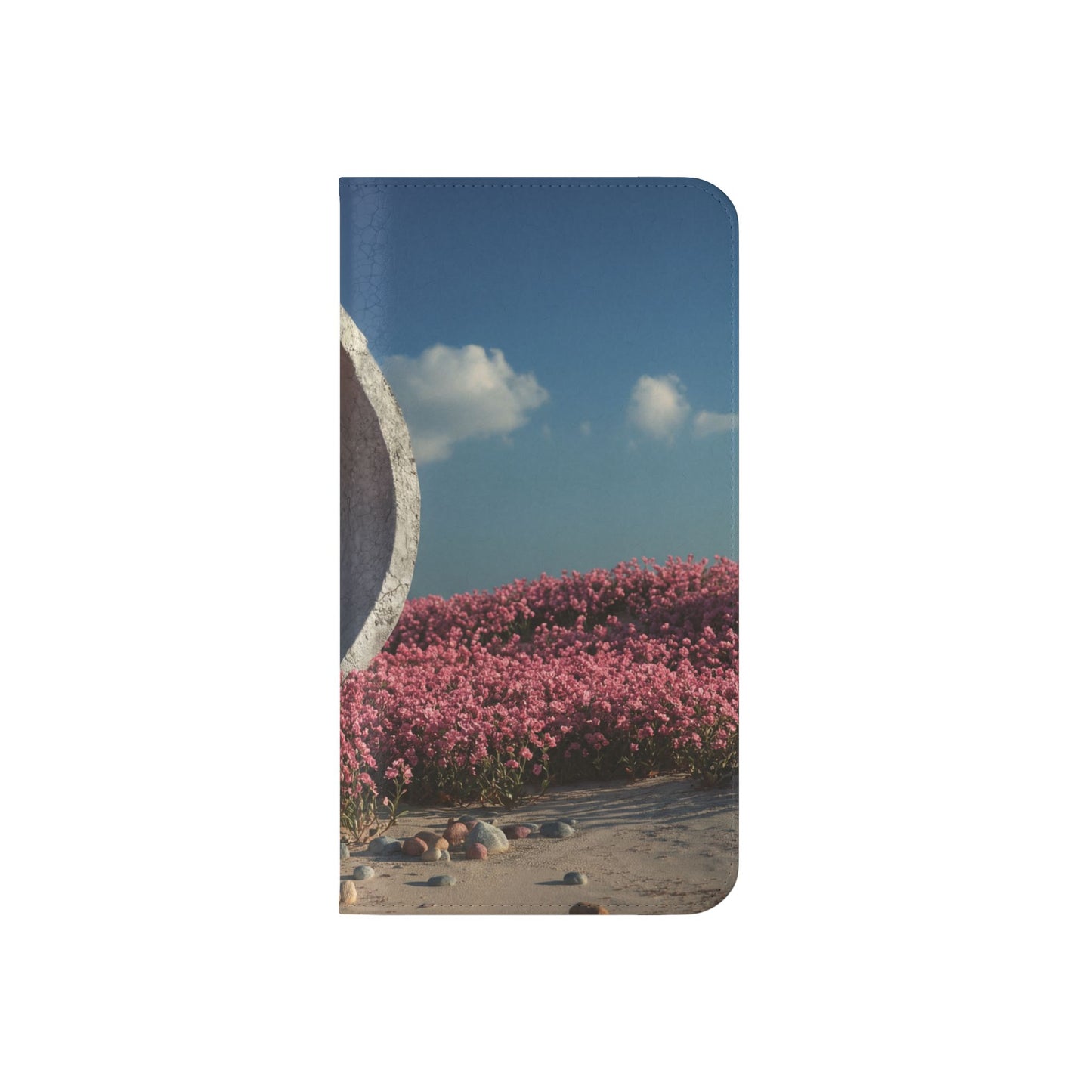 Stone Circle Flip Cases – Pink Flower Field Monument