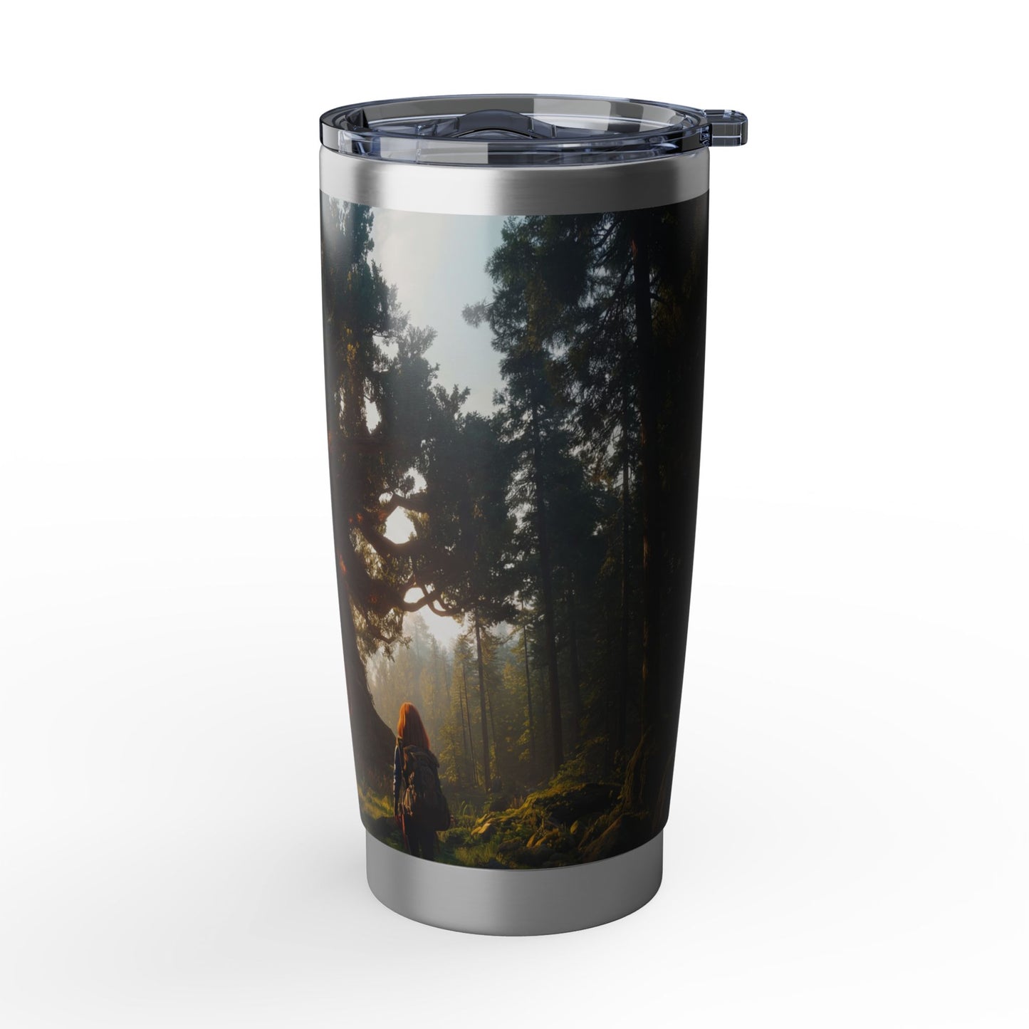 Ancient Treehouse Vagabond 20oz Tumbler – Sunlit Forest Sanctuary