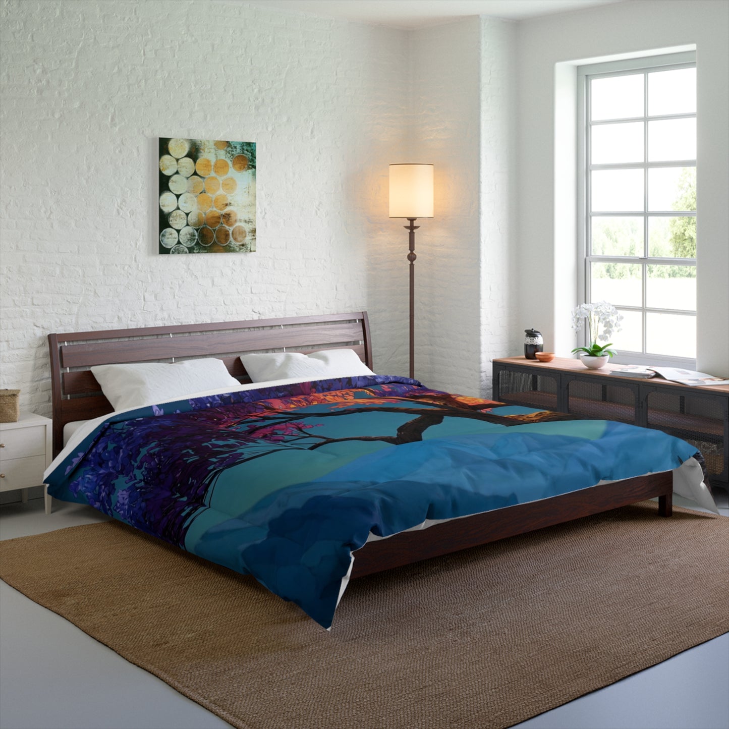 Celestial Tree Comforter – Twilight Bloom Dreamscape