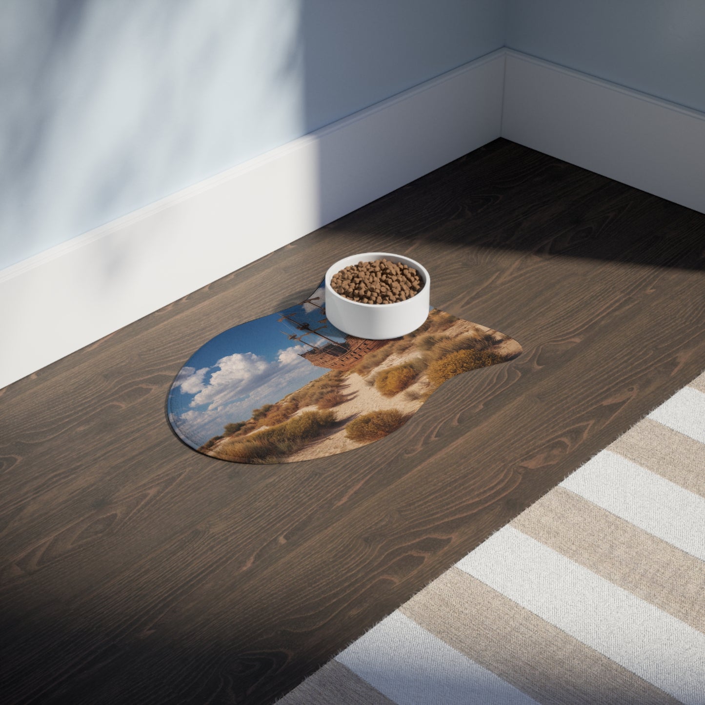 Desert Shipwreck Pet Feeding Mats – Timeless Maritime Legend Art