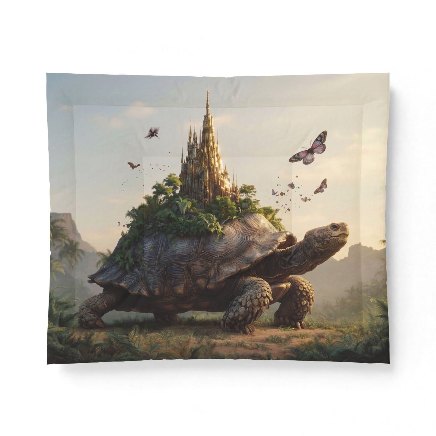 Living Castle Turtle Comforter – Golden Spire Jungle Guardian