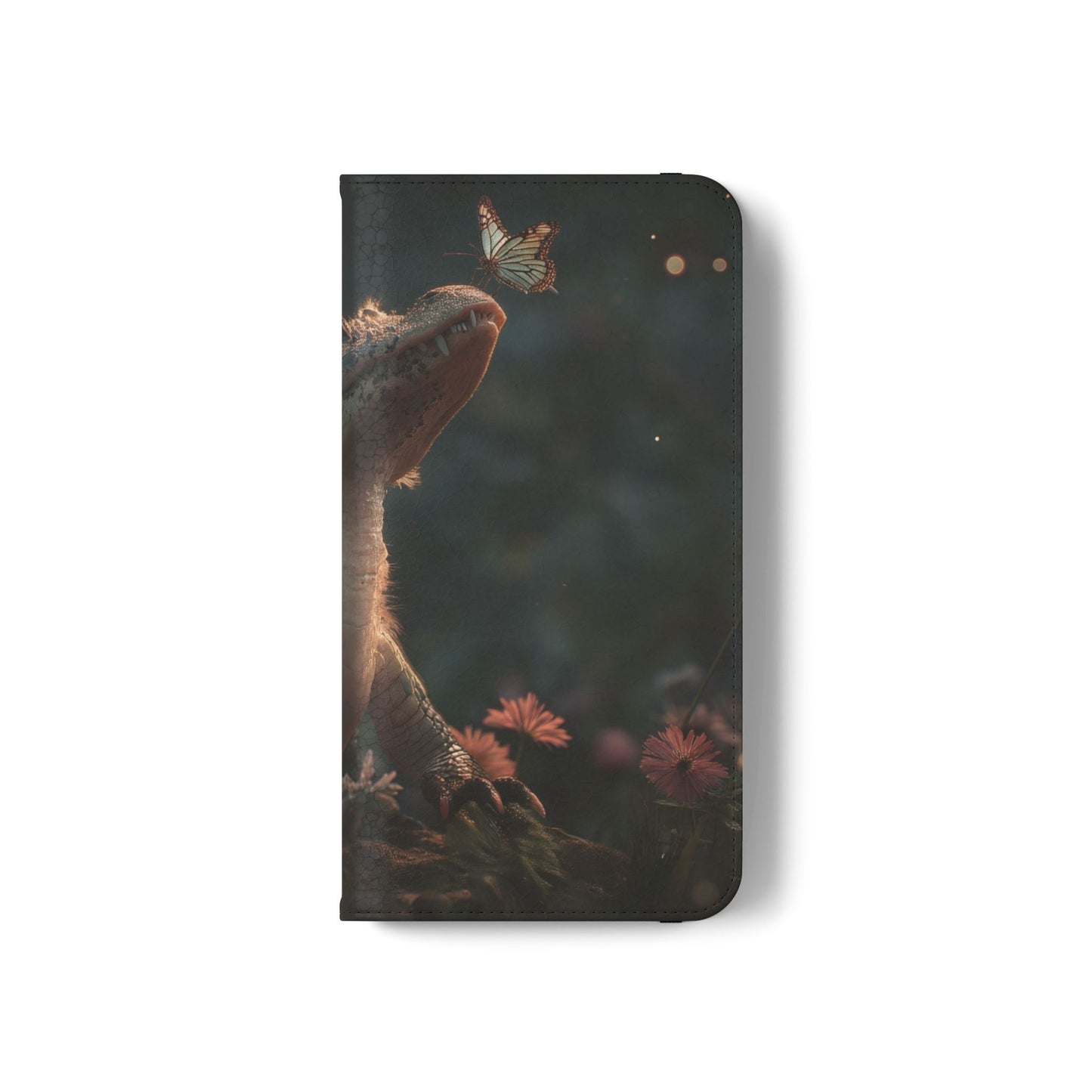Crocodile Butterfly Flip Cases – Tender Guardian with Moth Companion