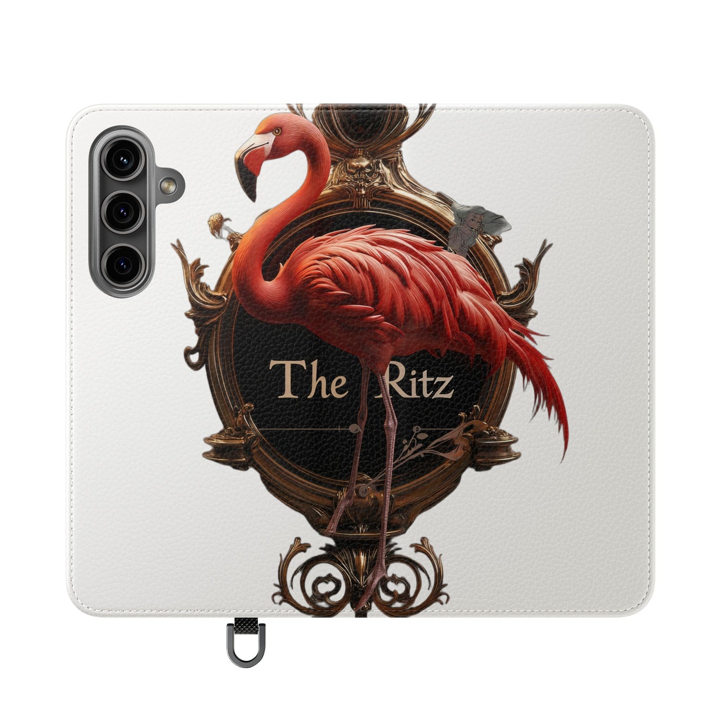 The Ritz Flamingo Flip Cases – Gilded Ornate Frame Art Design
