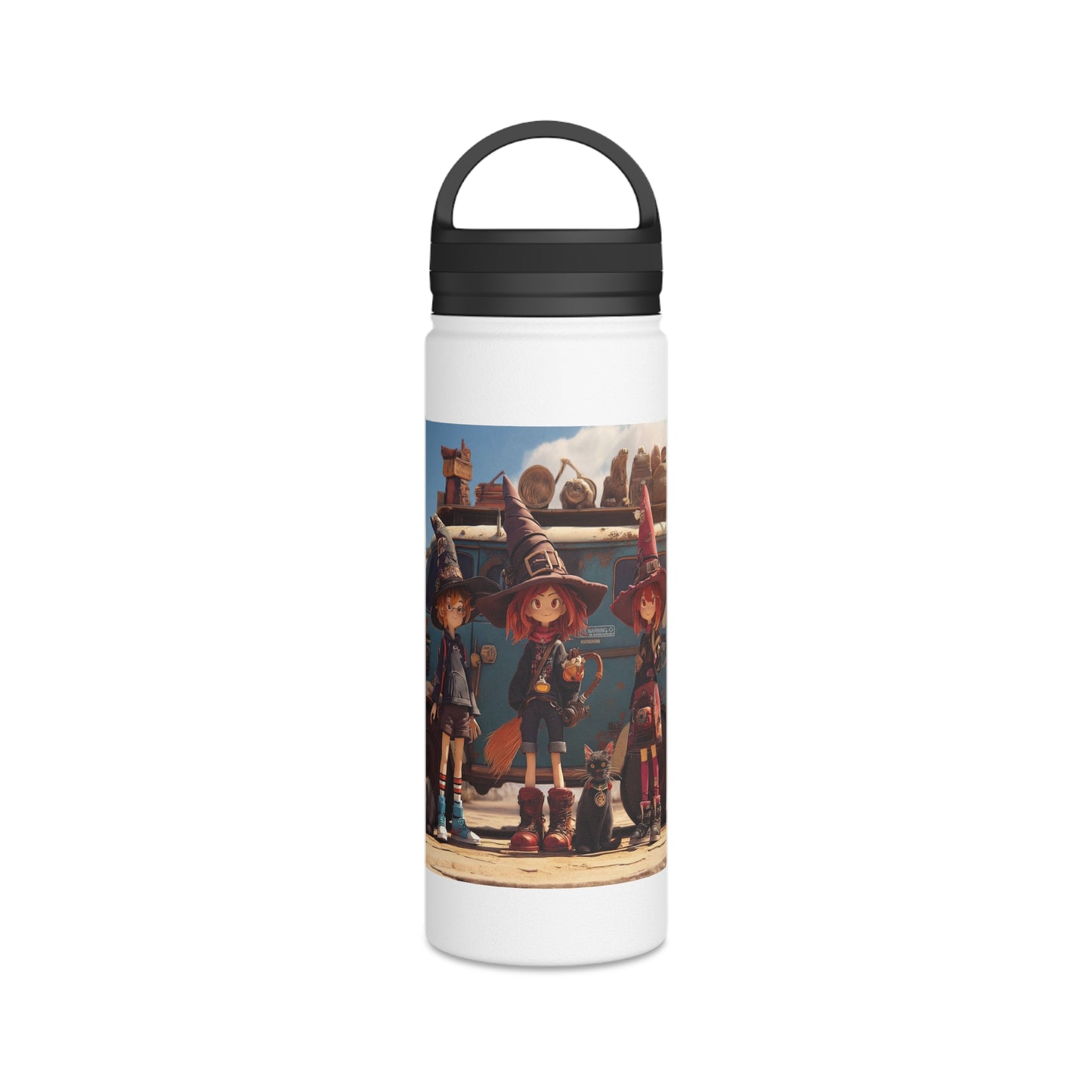 Witch Trio Adventure Water Bottle – Dusty Roadhouse Magic