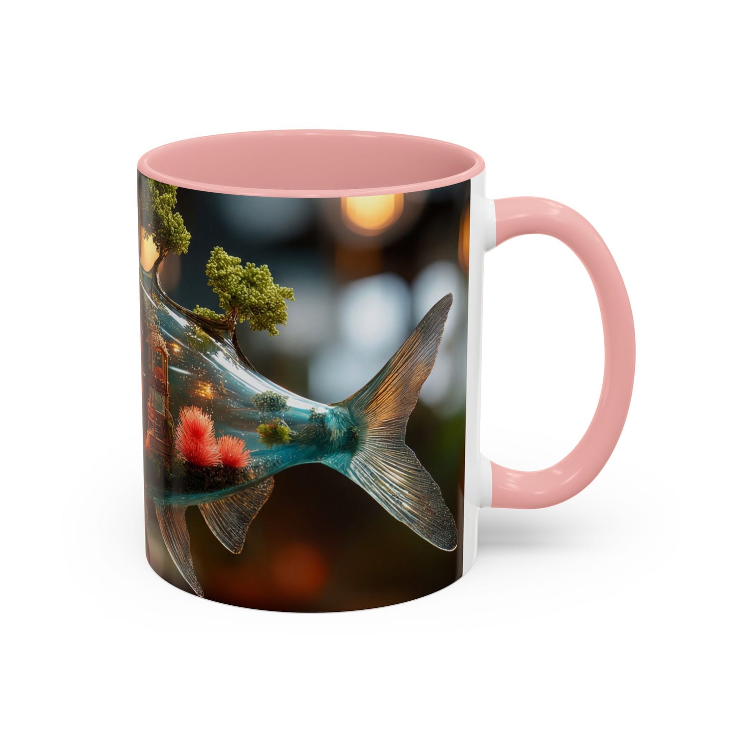 Forest Within Fish Accent Coffee Mug (11, 15oz) – Liquid Garden Dreamscape