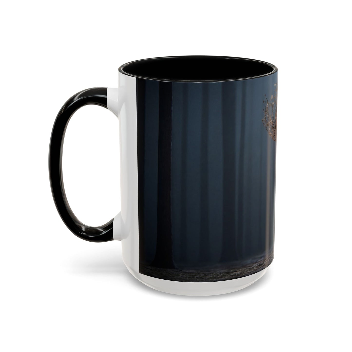 Clockwork Stag Accent Coffee Mug (11, 15oz) – Luminescent Forest Mechanism