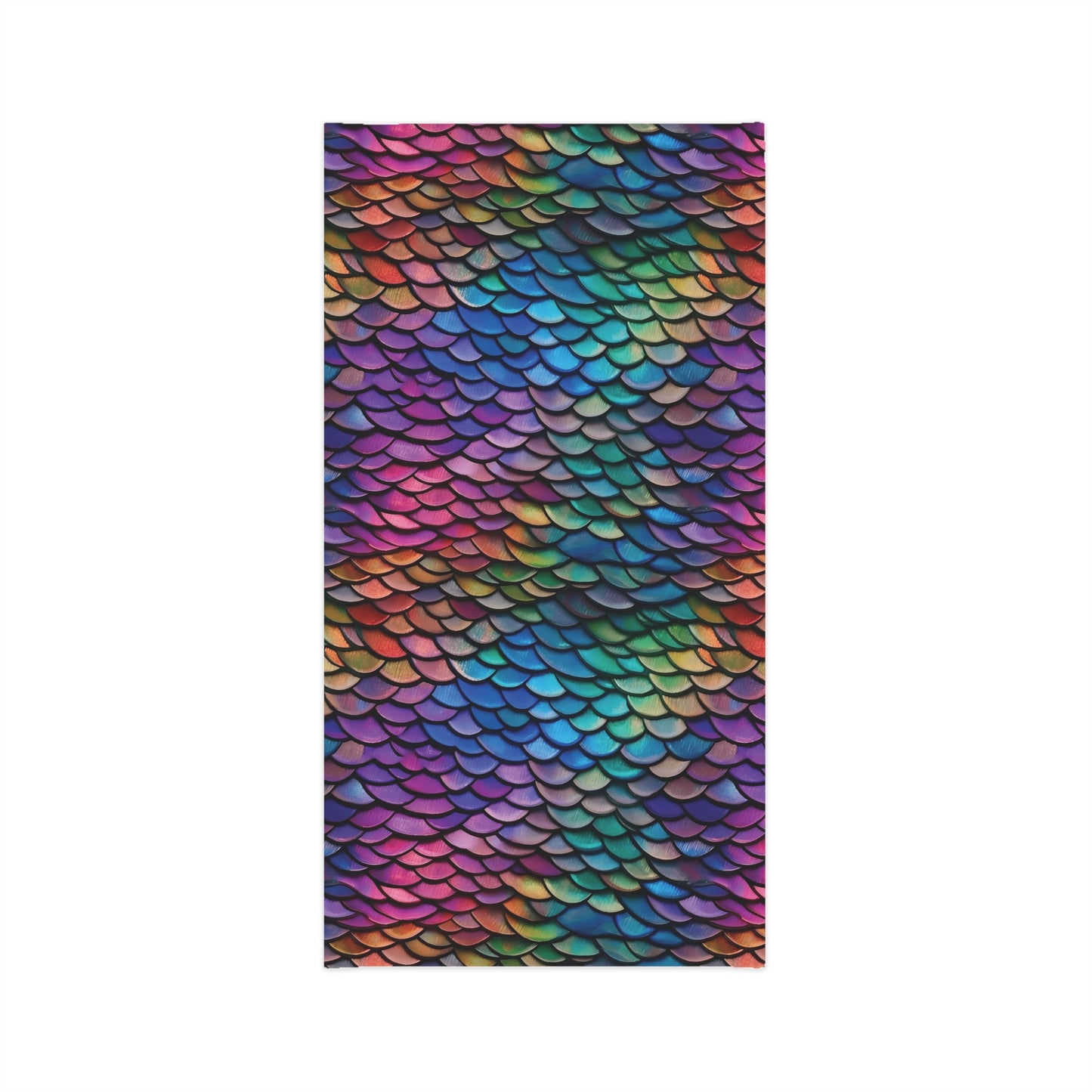 tiling pattern of rainbow dragon scales highly detailed realistic CGI render 8K - Lightweight Neck Gaiter