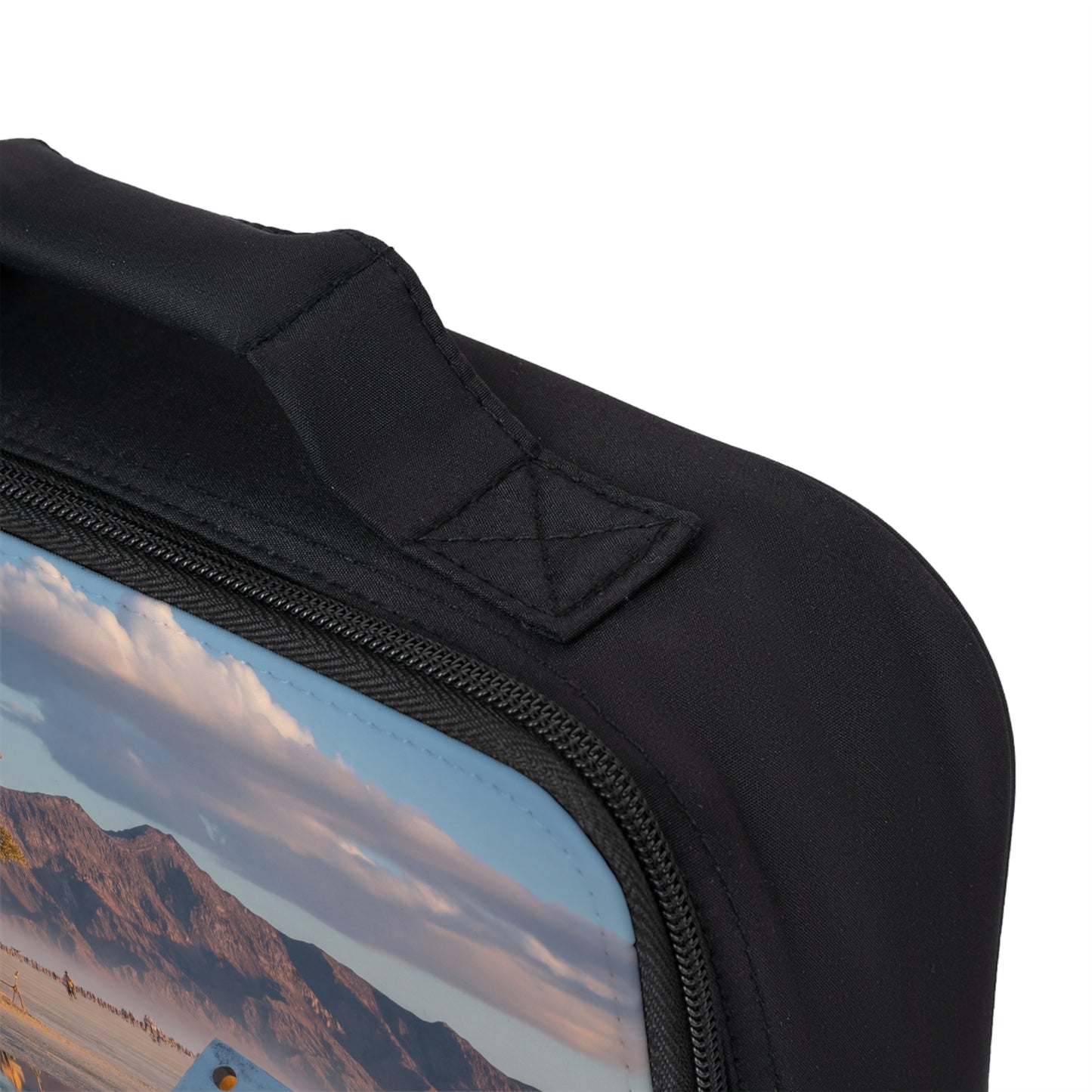 Giant Dice Desert Lunch Bag – Sunset Reflection at Burning Man