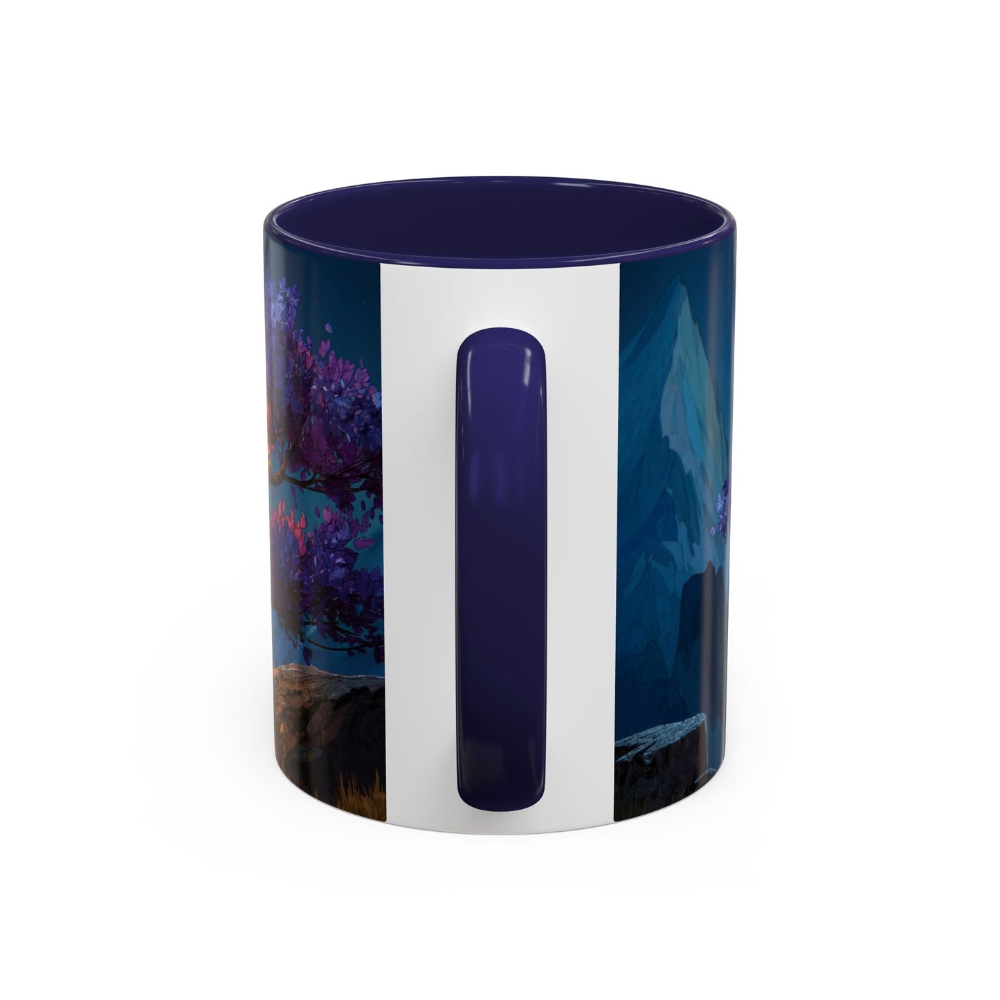 Celestial Tree Accent Coffee Mug (11, 15oz) – Twilight Bloom Dreamscape