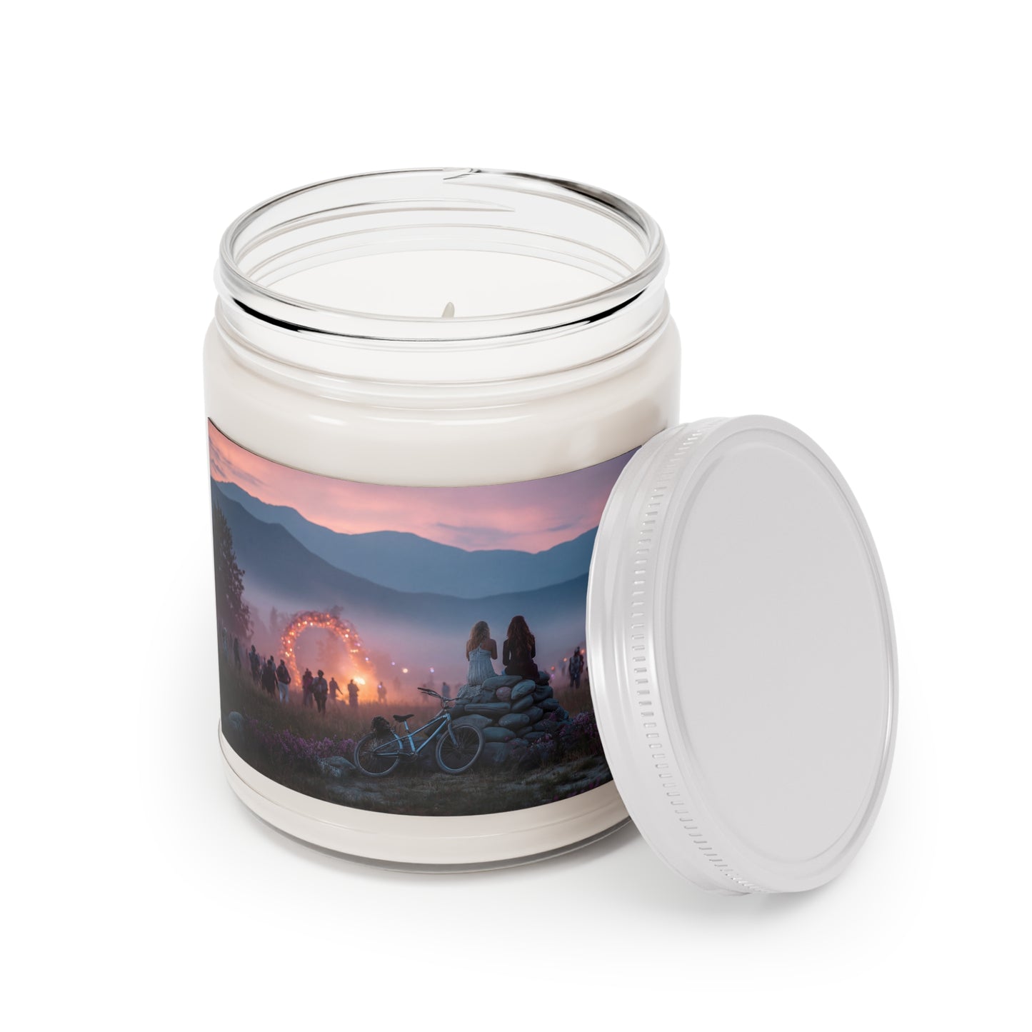 Mountain Gateway Scented Soy Candles with White Lid, 9oz – Twilight Festival Escape