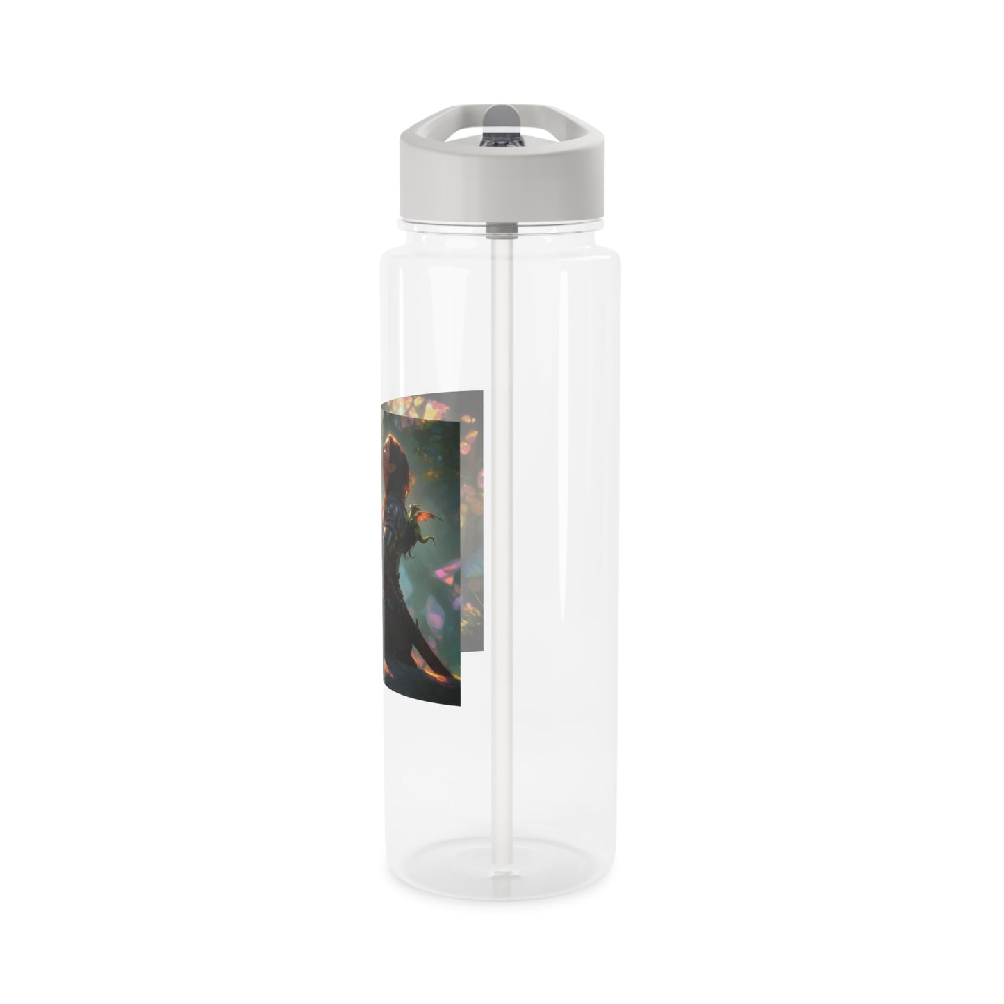 Crystal Grove Sentinel Tritan Water Bottle – Sunlit Forest Guardian Moment