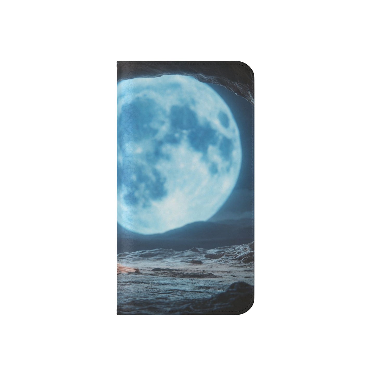 Lunar Meditation Flip Cases – Serene Monk Under Moonlight
