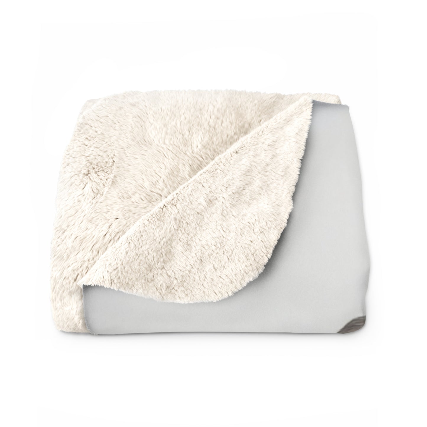 Gifted Puppy Sherpa Fleece Blanket – Rustic Bandana Present Scene