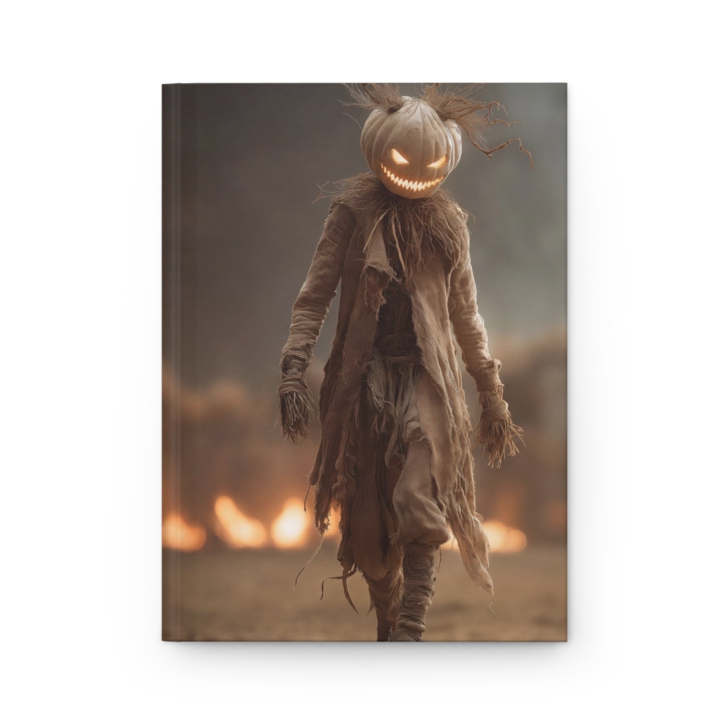 Pumpkin Head Scarecrow Journal Matte – Walking Through Ashes of October