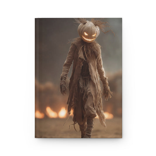 Pumpkin Head Scarecrow Journal Matte – Walking Through Ashes of October