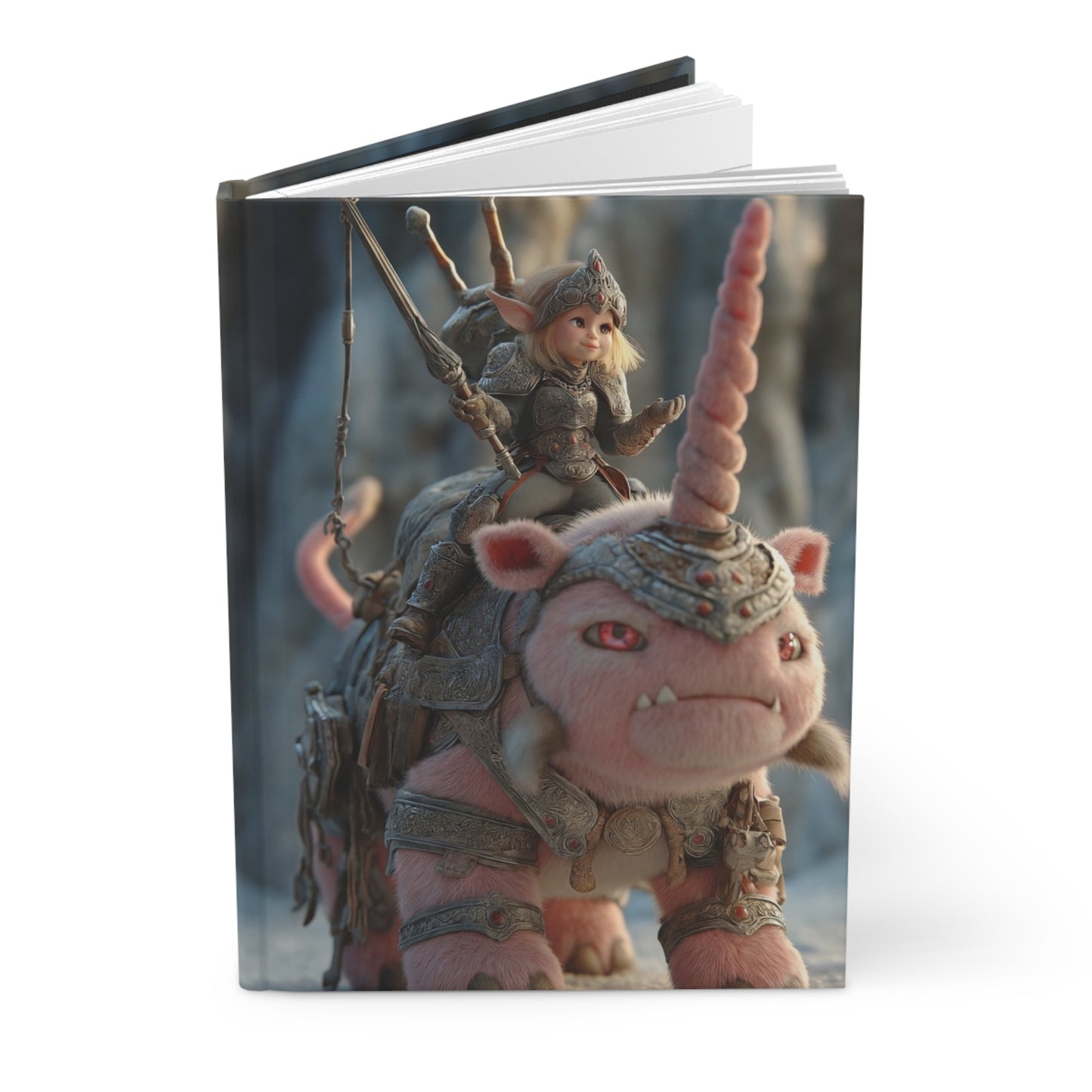 Pink Unicorn Warboar Journal – Frostbound Fantasy Adventure