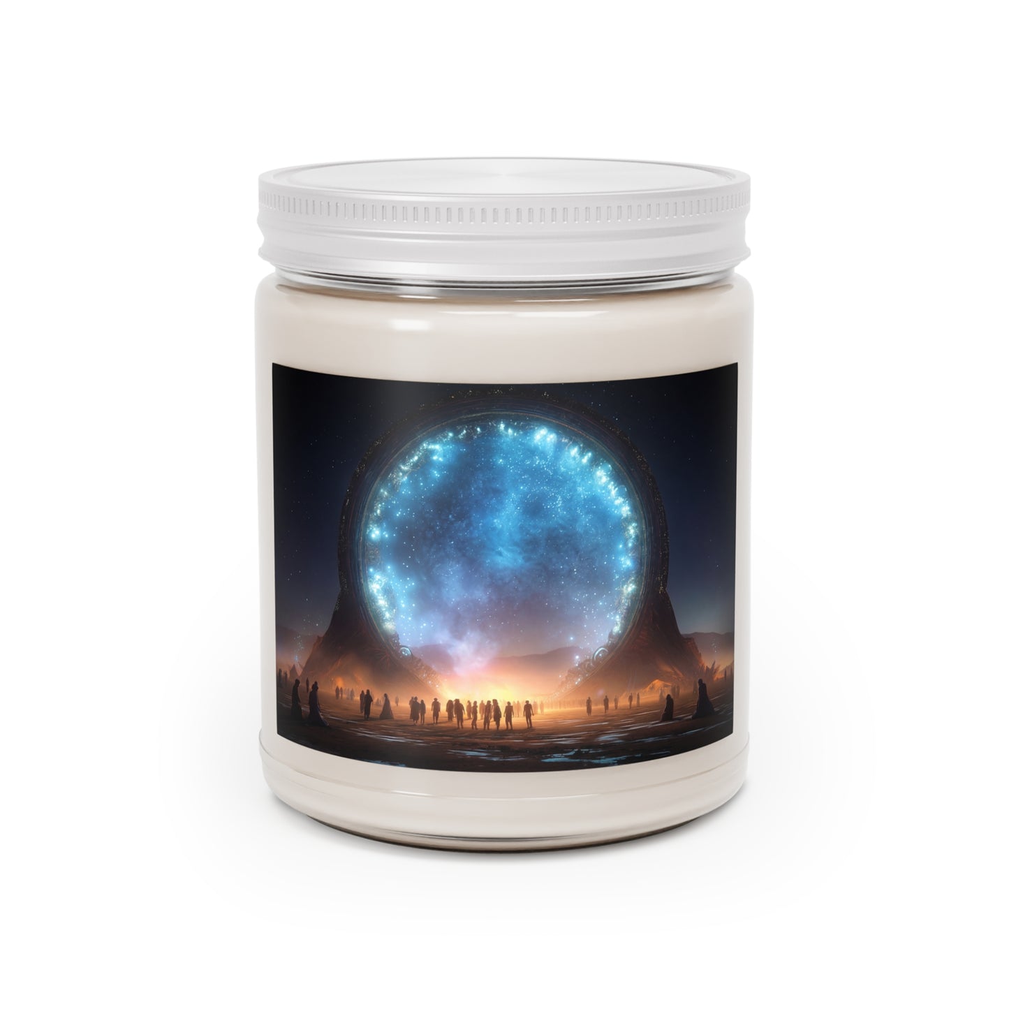 Celestial Portal Scented Soy Candles with White Lid, 9oz – Starlight Threshold Ritual