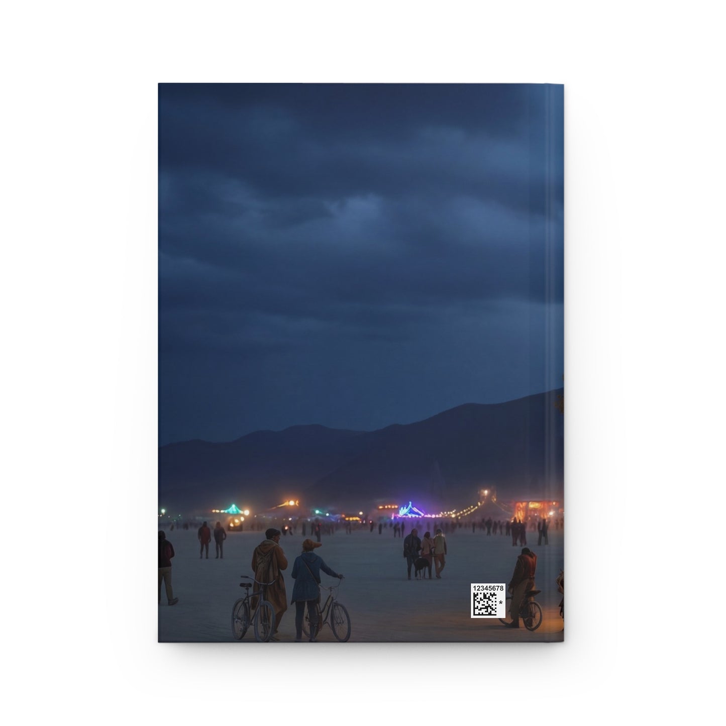 Desert Cathedral at Dusk Hardcover Journal Matte – Warm Light in the Salt Flats
