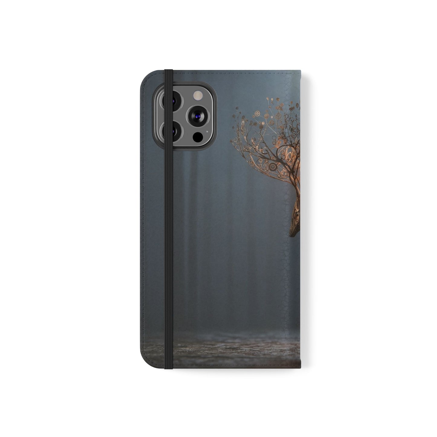 Mechanical Deer Flip Cases – Gears and Twilight Forest Guardian