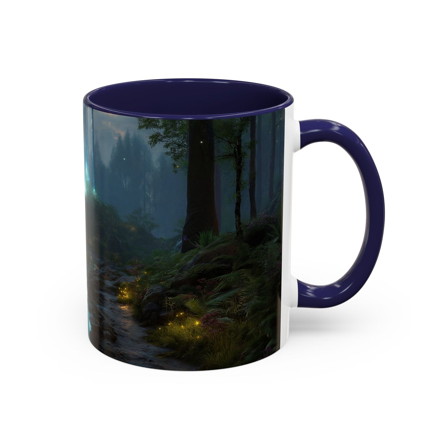 Celestial Falls Accent Coffee Mug (11, 15oz) – Twilight’s Whispering Woods