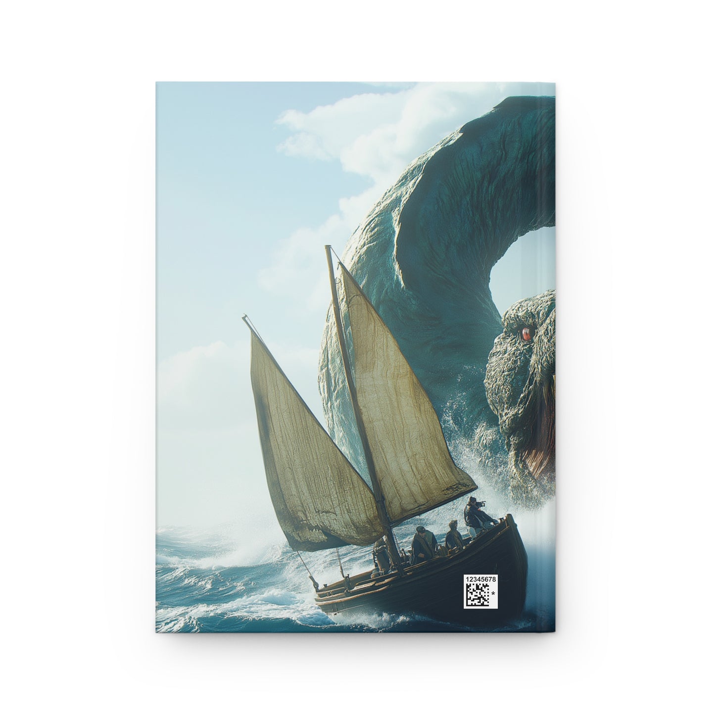 Leviathan’s Maw Hardcover Journal Matte – Oceanic Mythos in Deep Teal