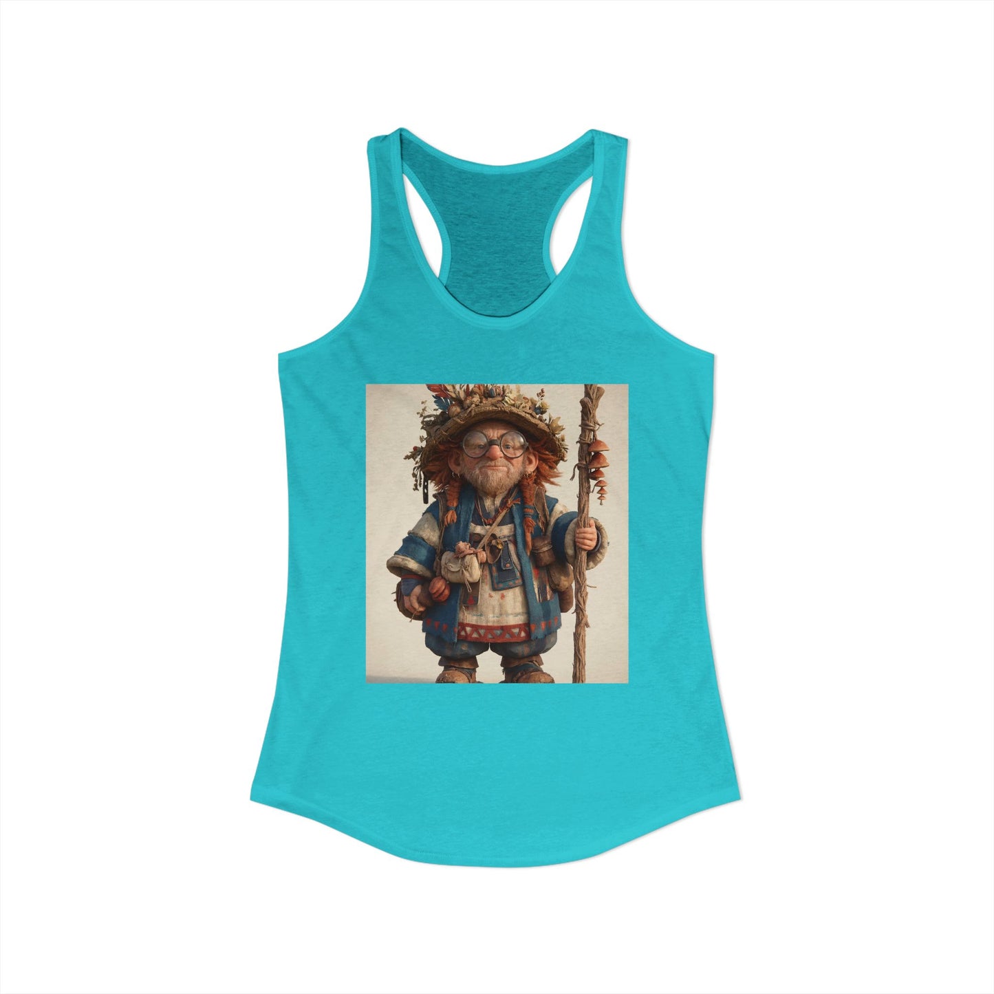 Mosswood Elder Racerback Tank – Wise Wanderer Fantasy Graphic
