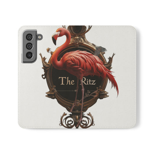 The Ritz Flamingo Flip Cases – Gilded Ornate Frame Art Design