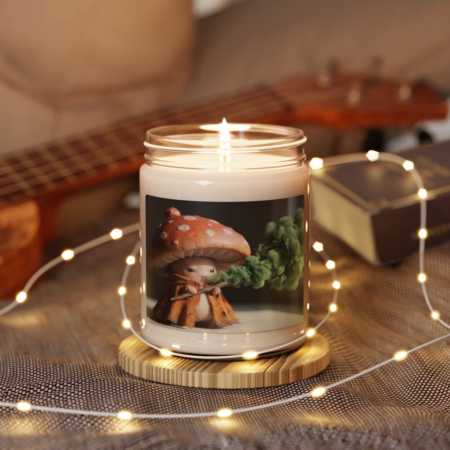 Mushroom Wiseman Scented Soy Candle, 9oz – Verdant Whispers from the Woodland